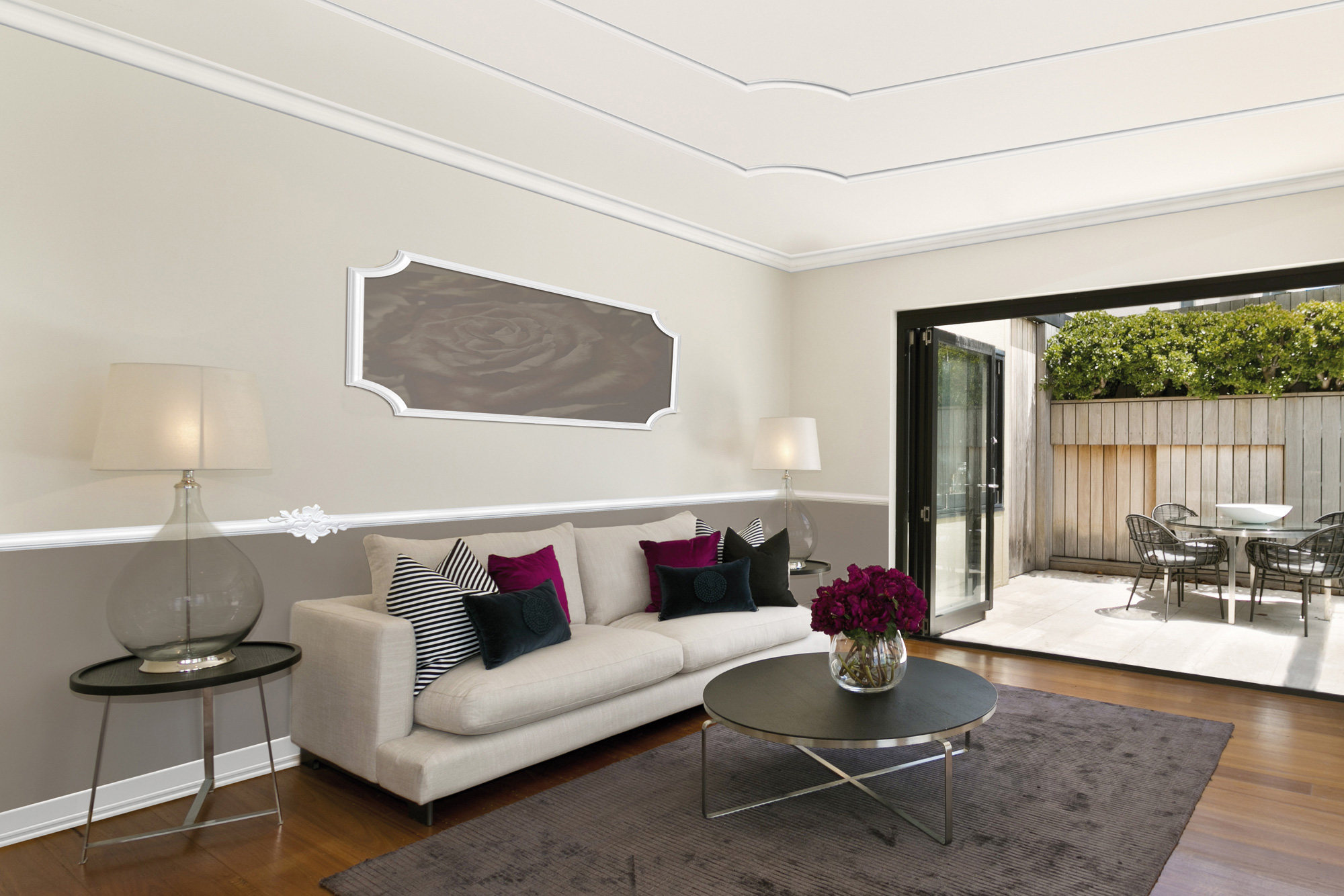 Homestar Stuckleiste Styropor Zierleiste I 60 | weiss