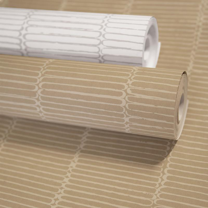Hohenberger Vliestapete Chalk Beams in Order Caramel 65499