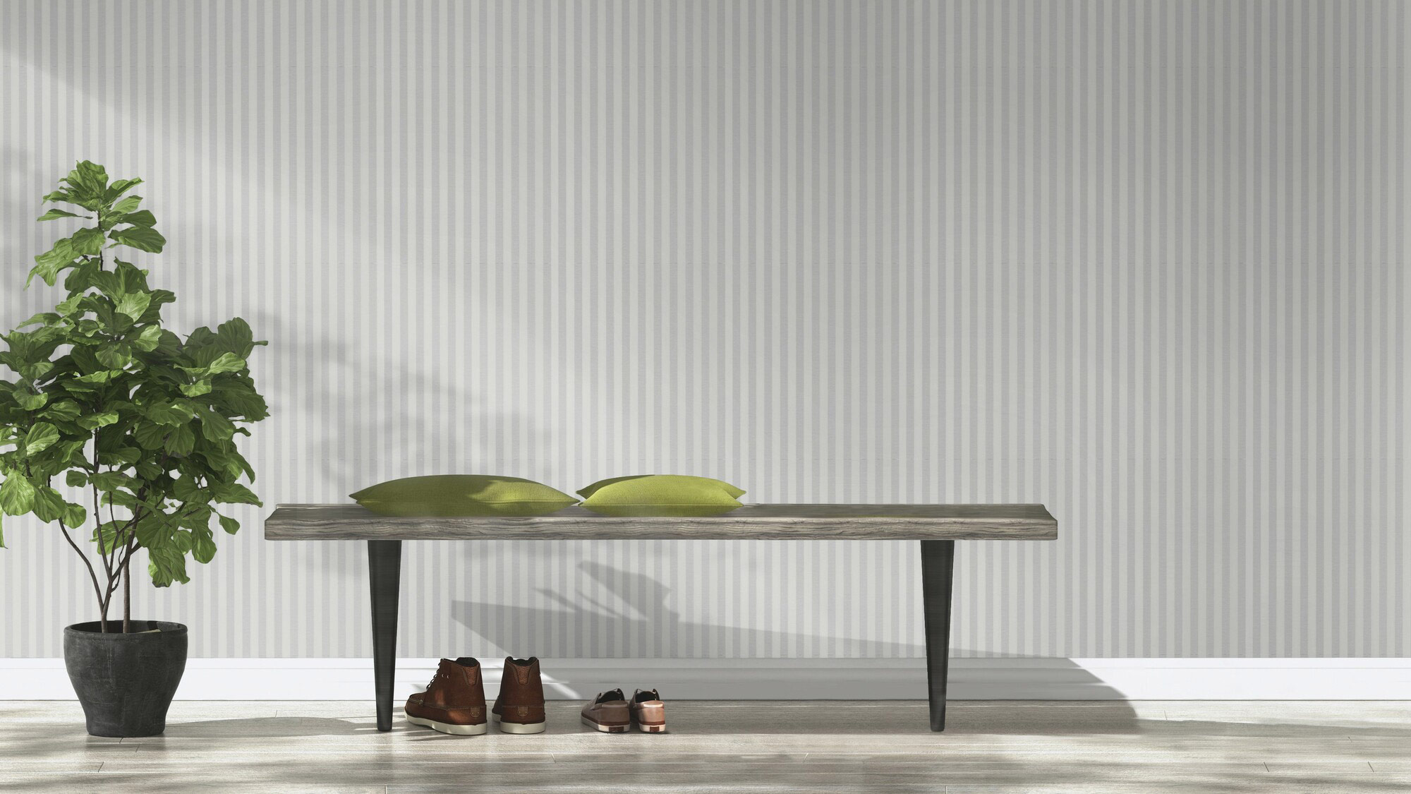 Rasch Vliestapete Trianon 13 Blockstreifen weiss 515343