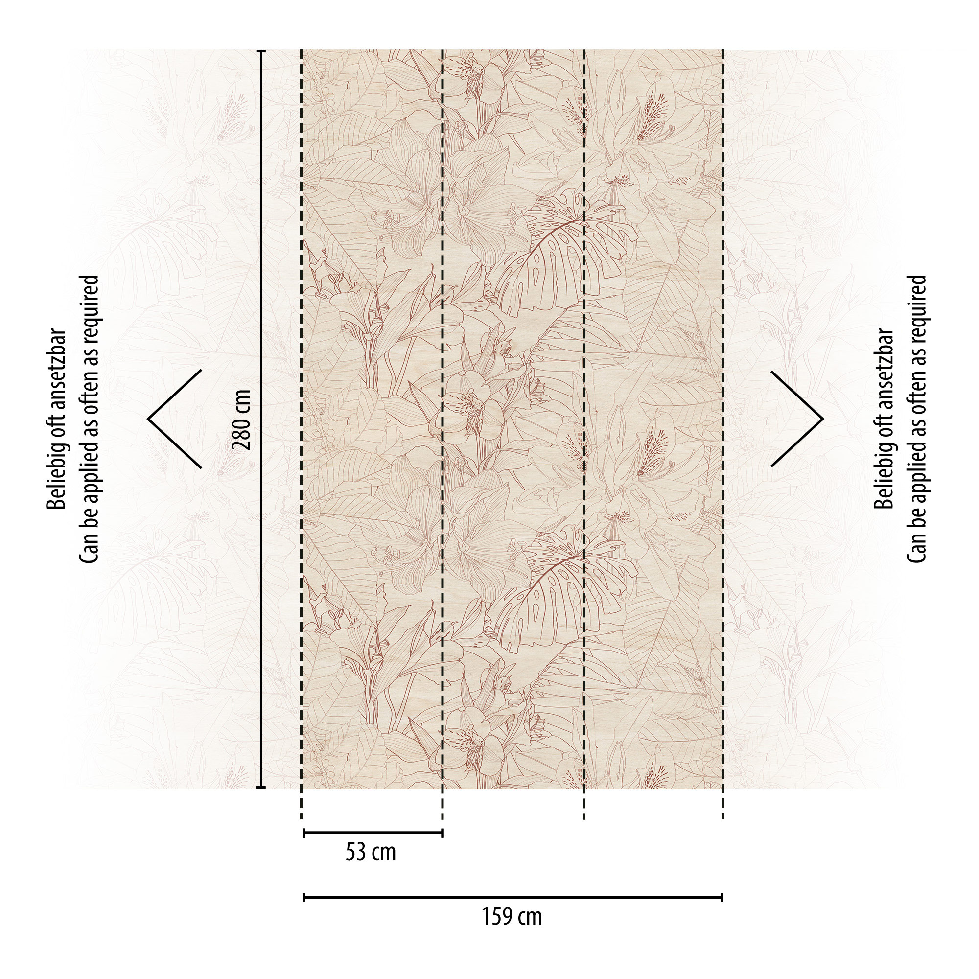 Livingwalls Vliestapete The Wall 3 Floral 398861