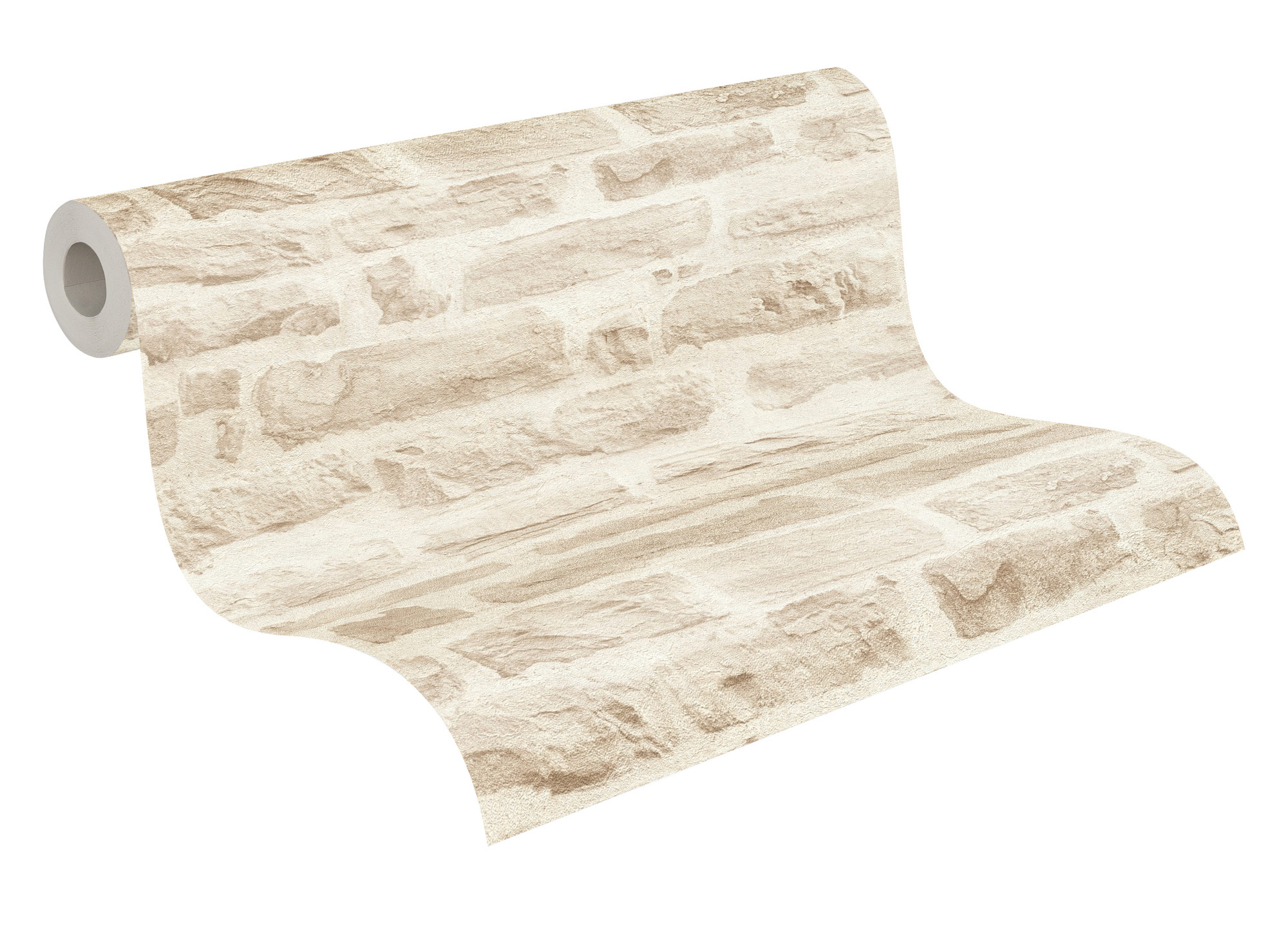 AS Vliestapete Elements 2 Steintapete Beige Mauer 355803