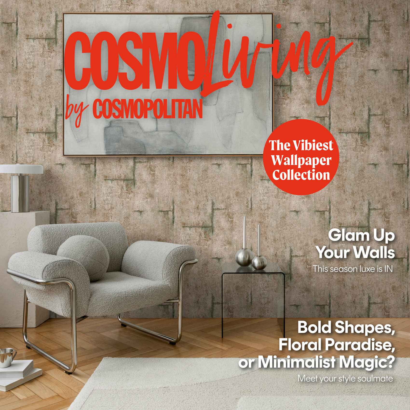 AS Vliestapete CosmoLiving Betonoptik Braun 790854