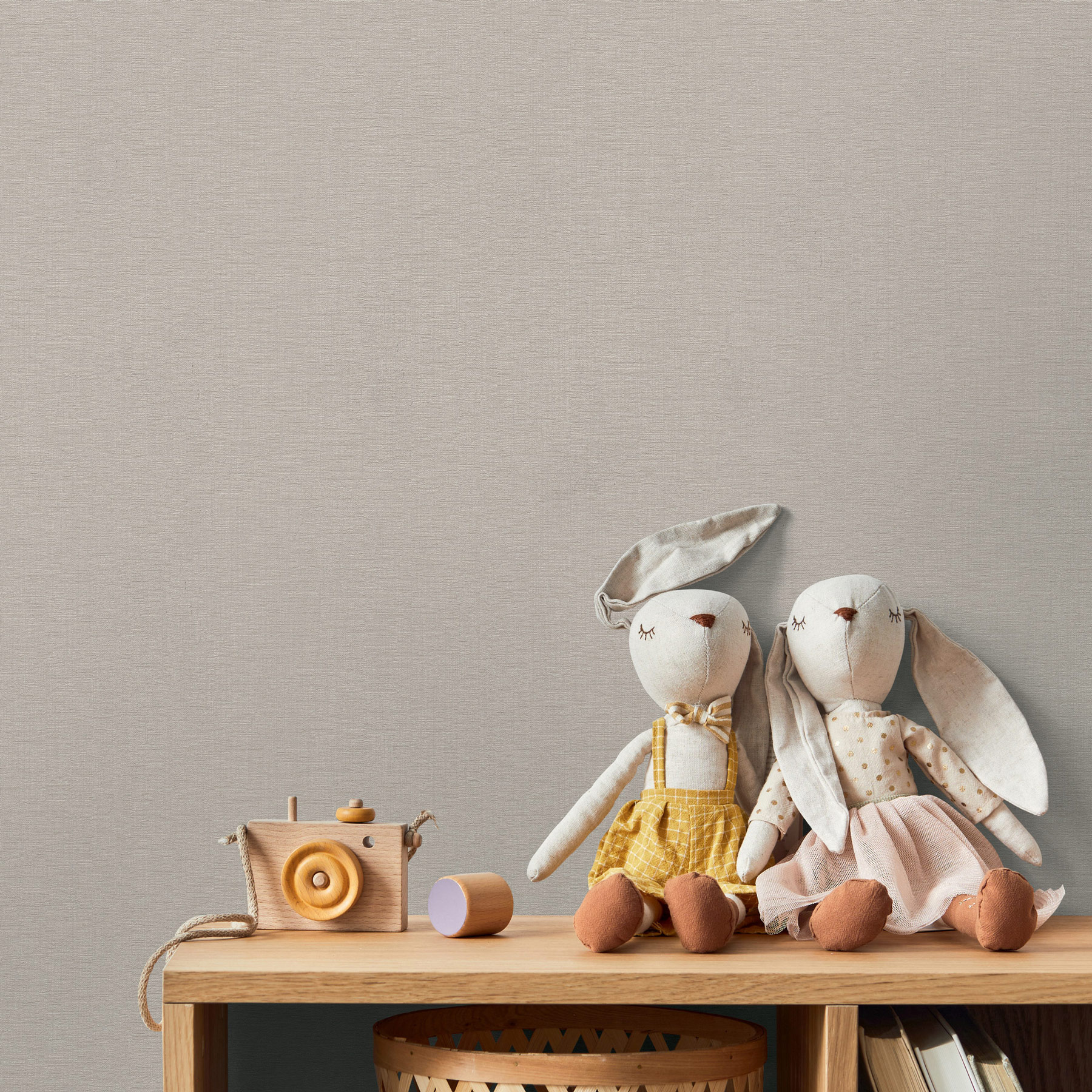 AS Vliestapete Kids Studio Unitapete Grau 791935
