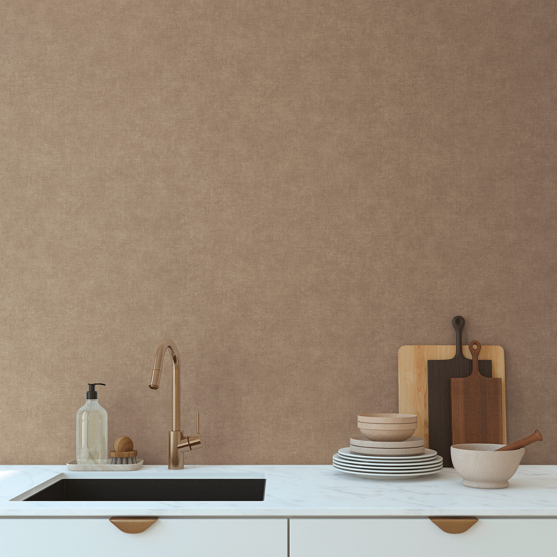 AS Vliestapete MS Hot Spots Unis Braun 395666