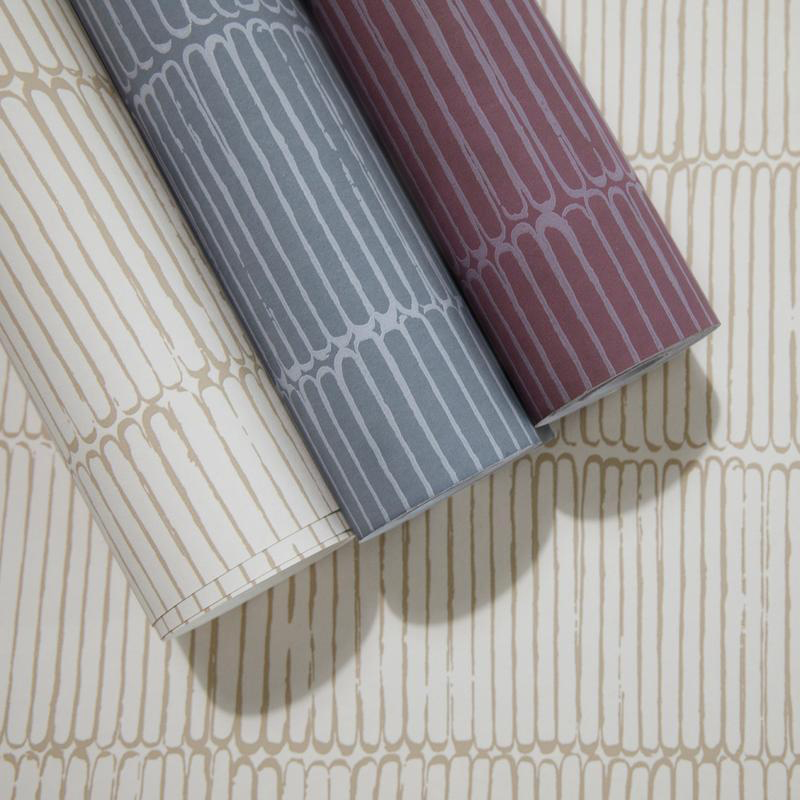 Hohenberger Vliestapete Chalk Beams in Order Powder 65497