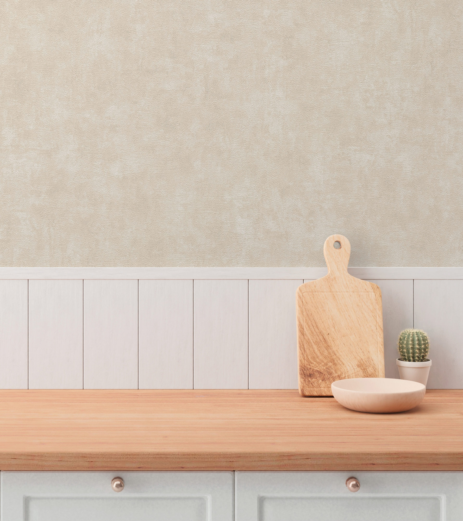 AS Vliestapete Hygge 3 Uni Beige 389231