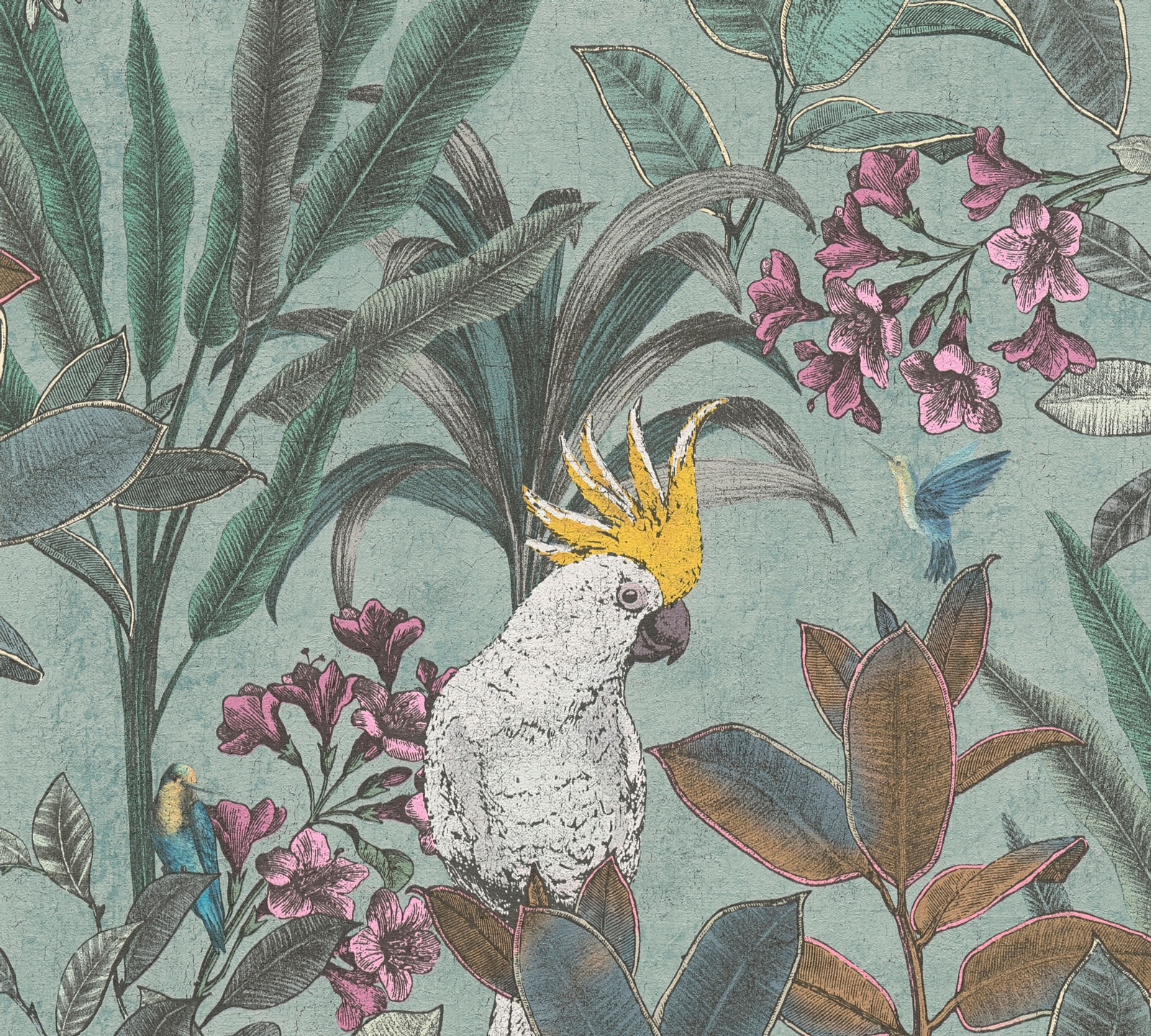 AS Vliestapete PintWalls II Papagei Grün 397482 AS Vliestapete PintWalls II Papagei Grün 397482