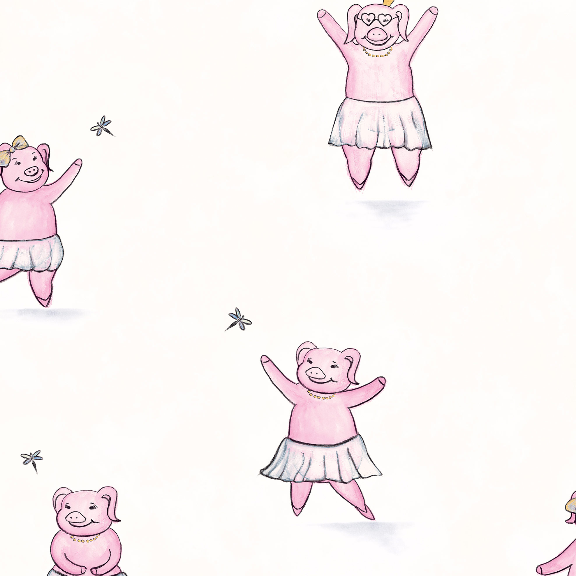 Hohenberger Vliestapete Happy Inner Child Happy Piggy 27571