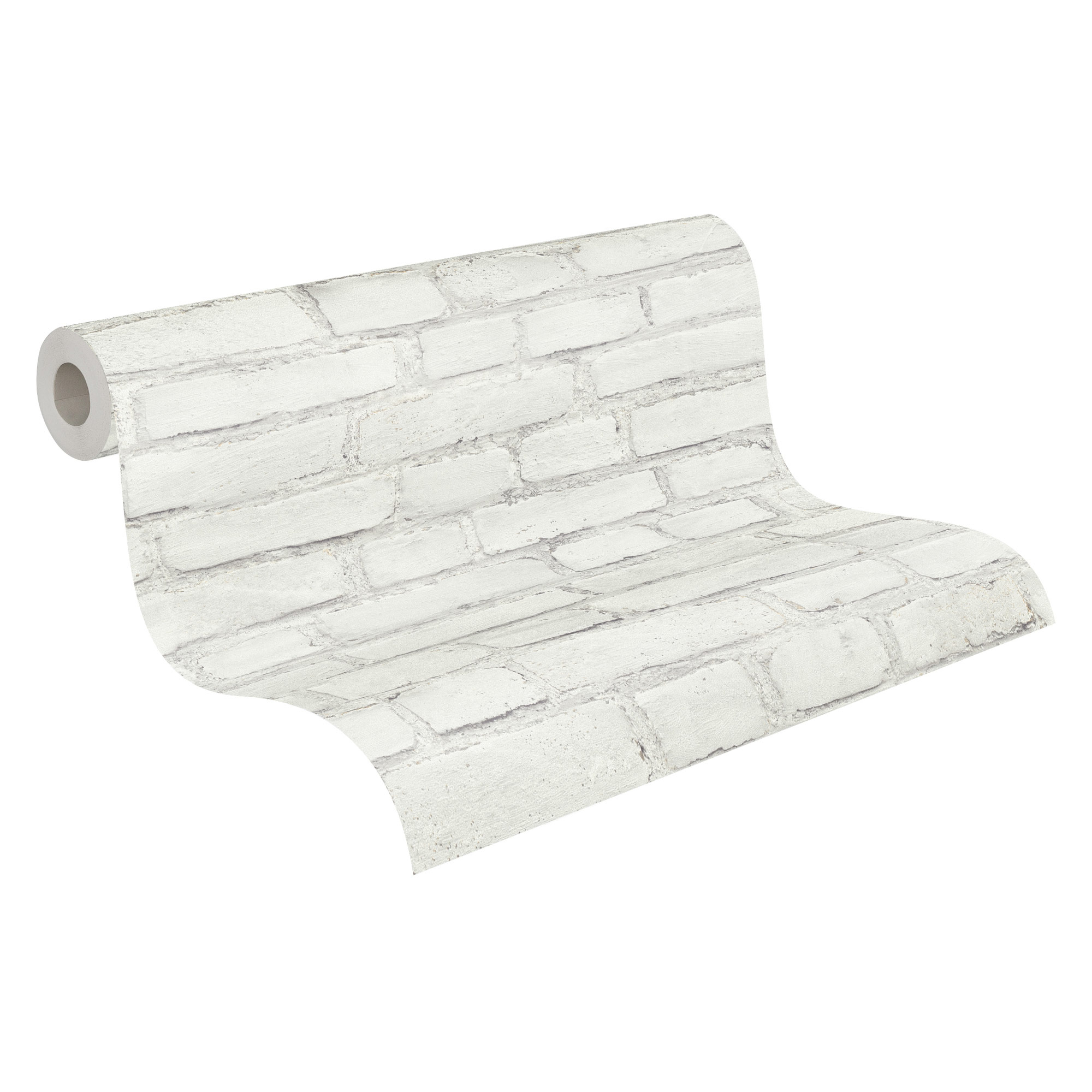 AS Vliestapete Elements 2 Steintapete Weiß 374142