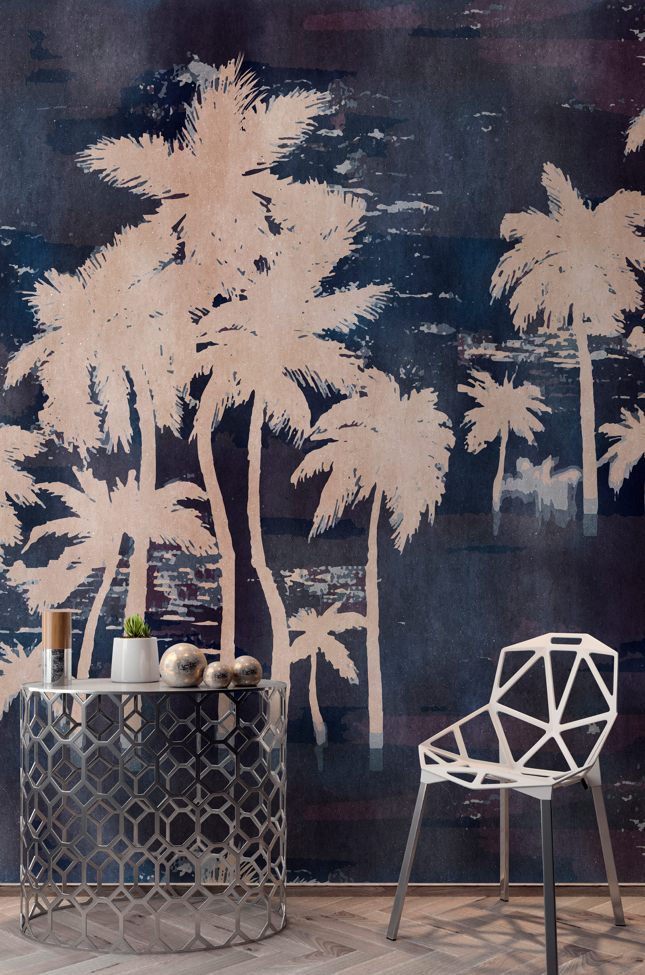 AS Fototapete Walls by Patel 5 Palmen Blau DD134921