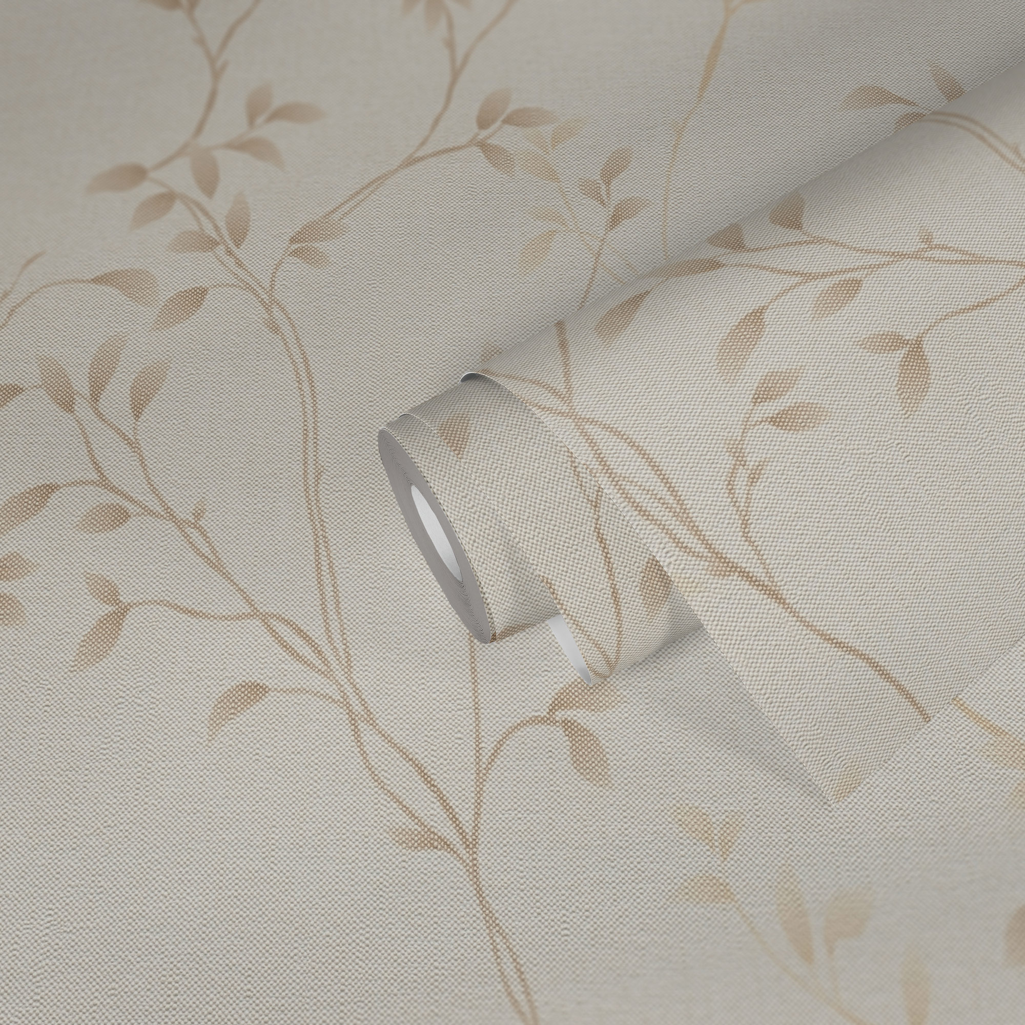 AS Vliestapete Pure Elegance Blätterranke Beige 397671