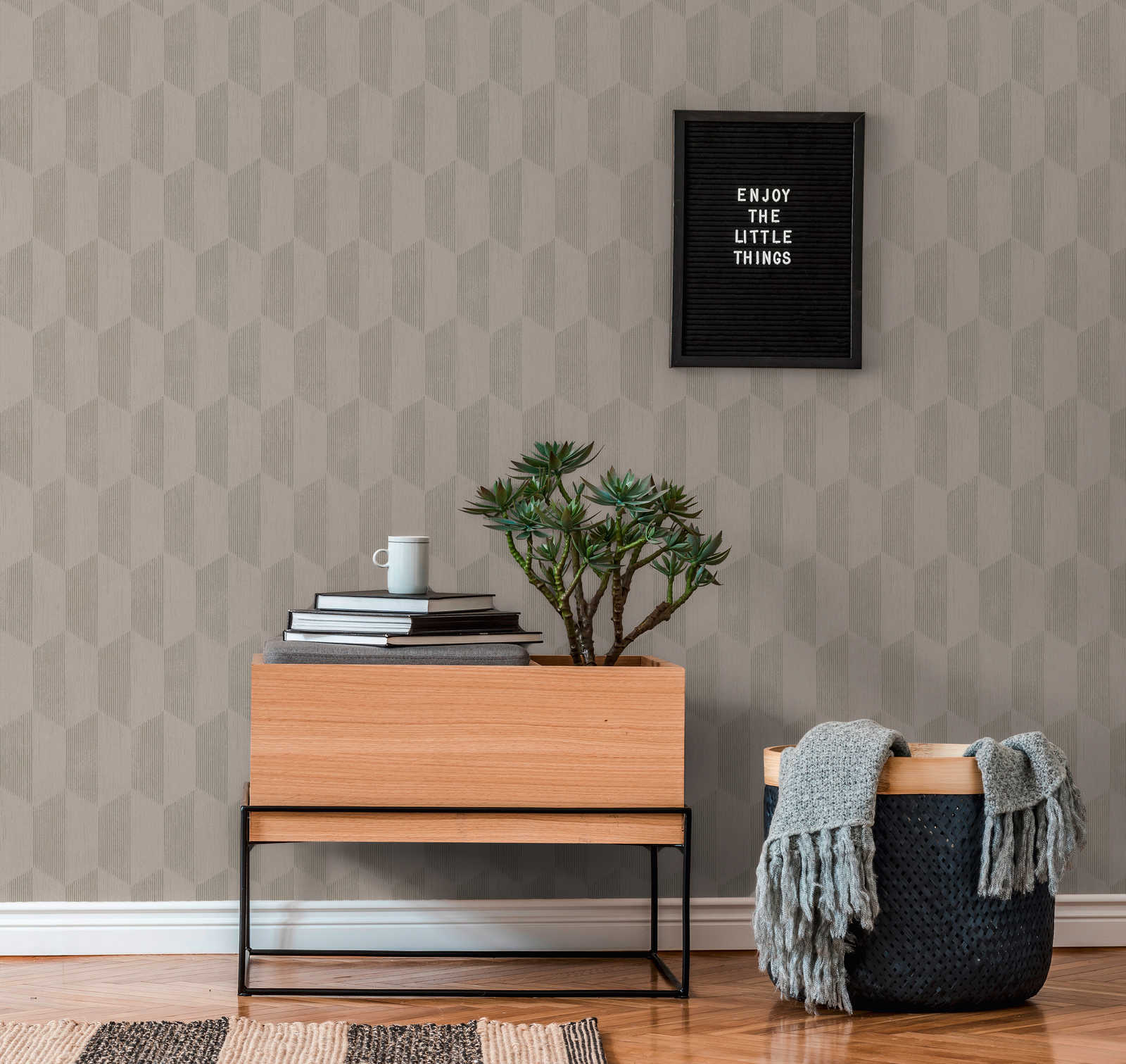 AS Creation Vliestapete Geo Effect beige 385922