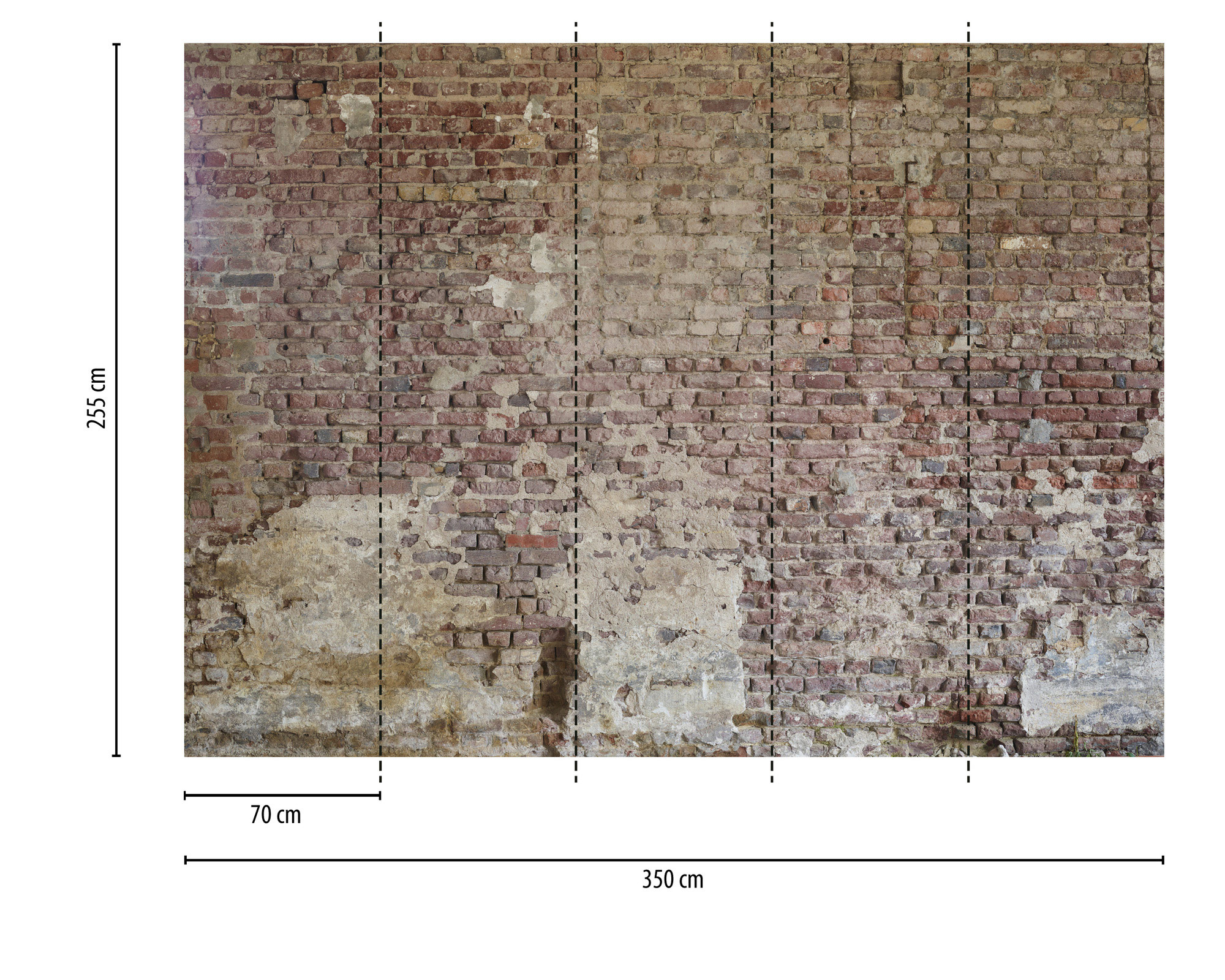 AS Fototapete Designwalls 2 Stein Backstein DD123818