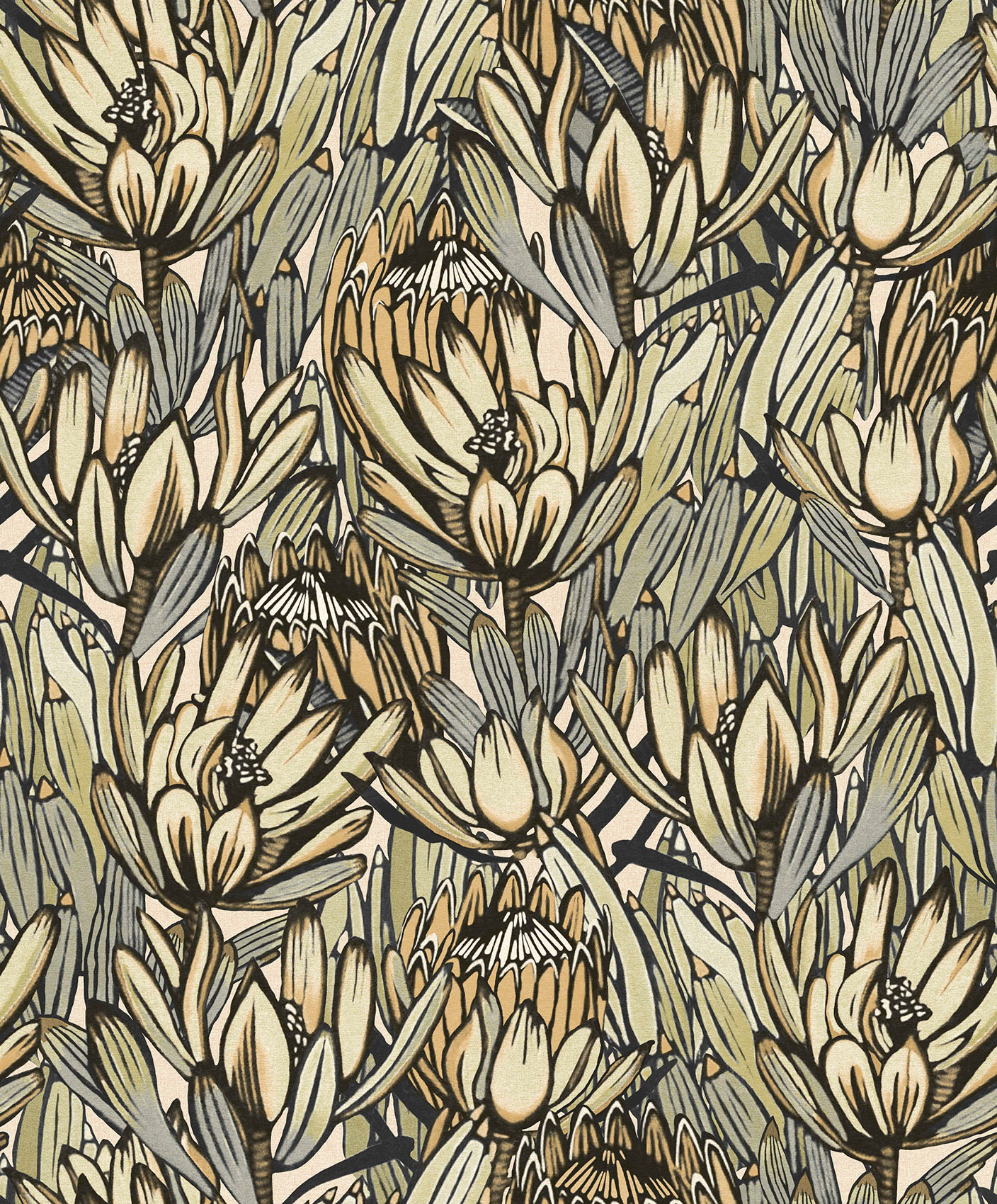 Thomas Vliestapete Brasilien creme/Grau Blumen BA26030 Thomas Vliestapete Brasilien creme/Grau Blumen BA26030