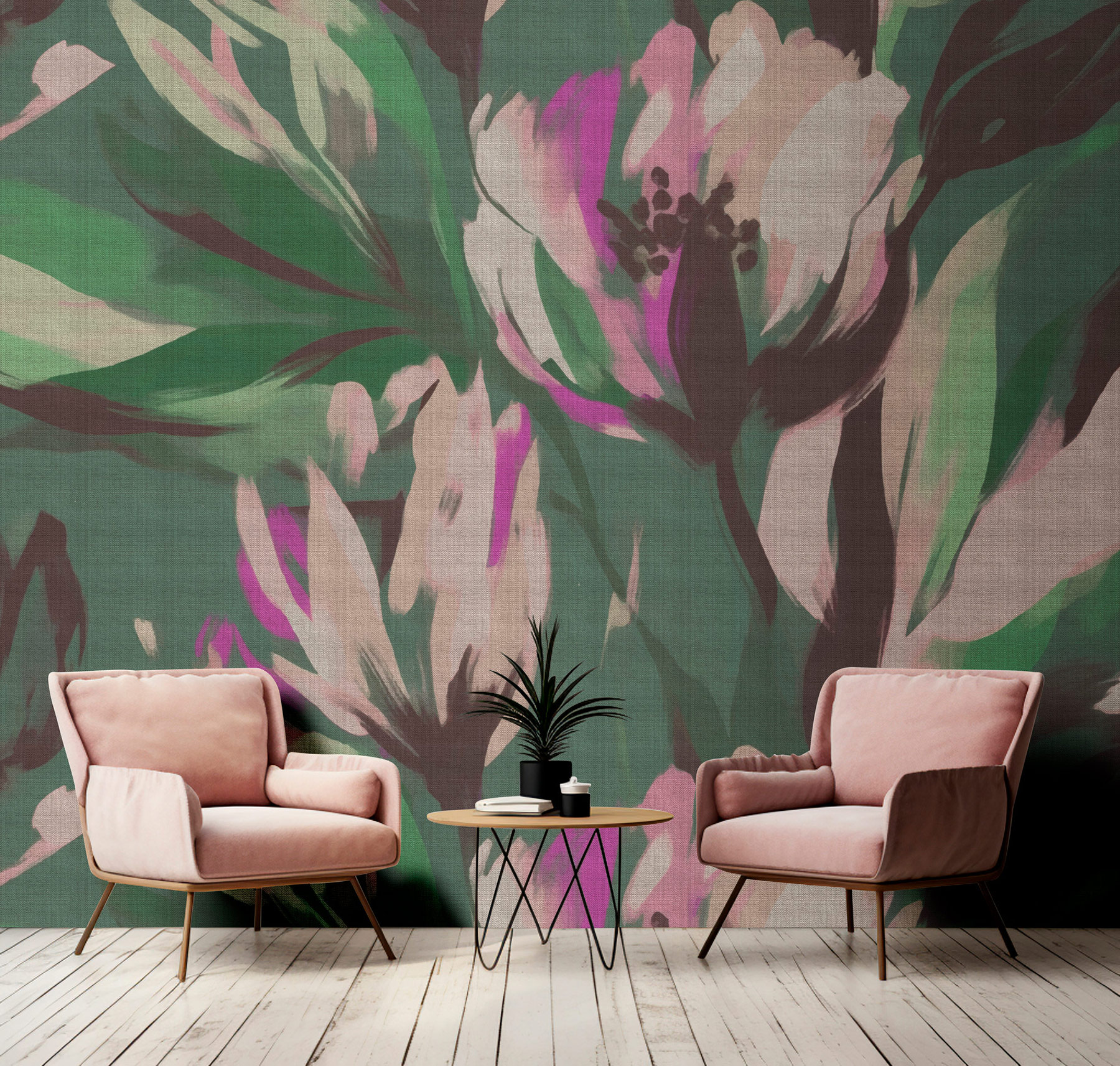 AS Fototapete Walls by Patel 5 Blumen Grün DD134513