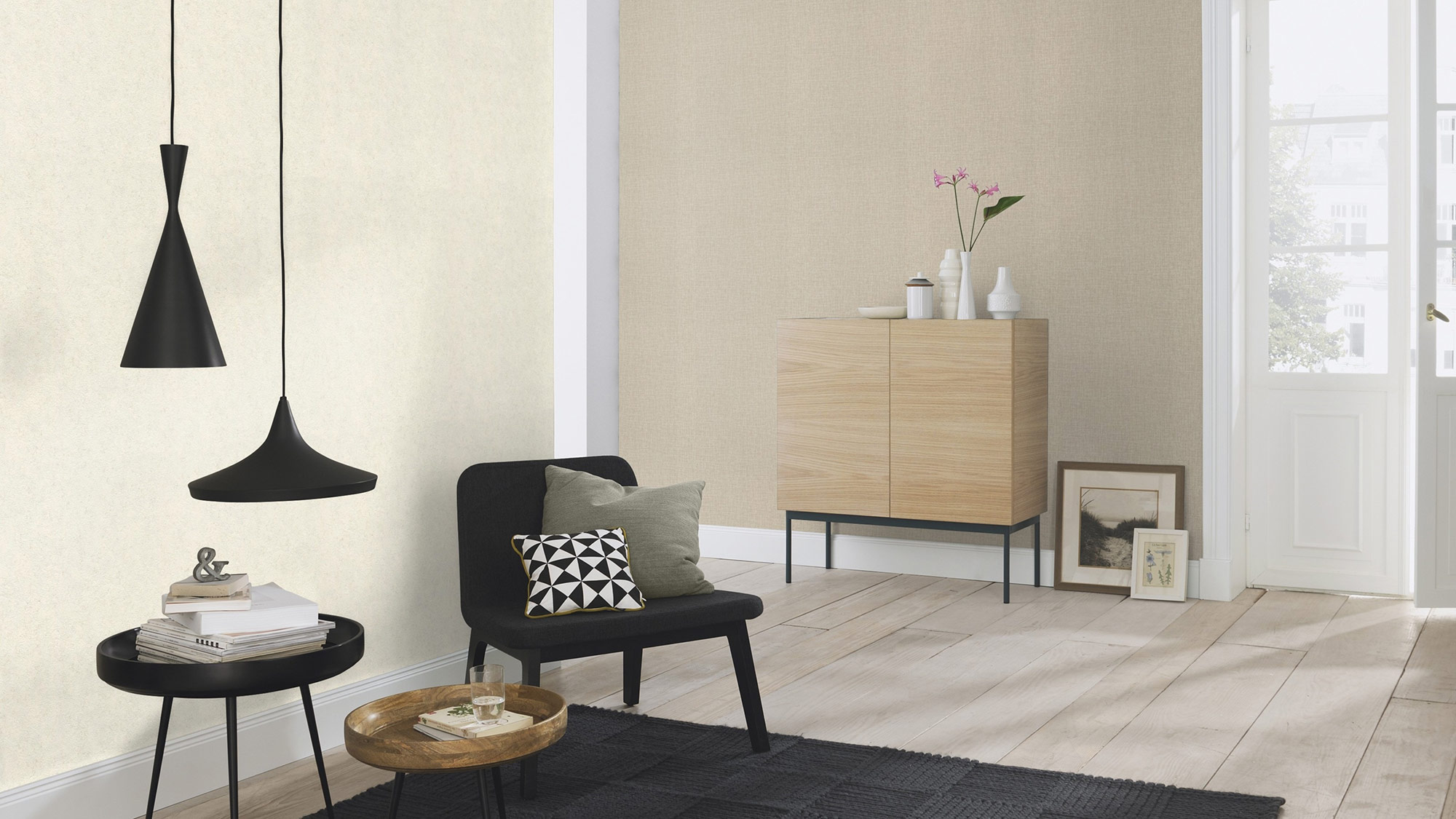 Rasch Vliestapete Welcome Home Beige-Greige 653724