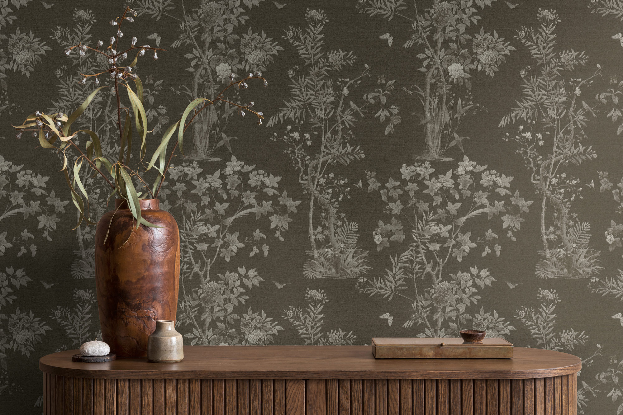 AS Vliestapete History of Art 2 Floral Schwarz 790436