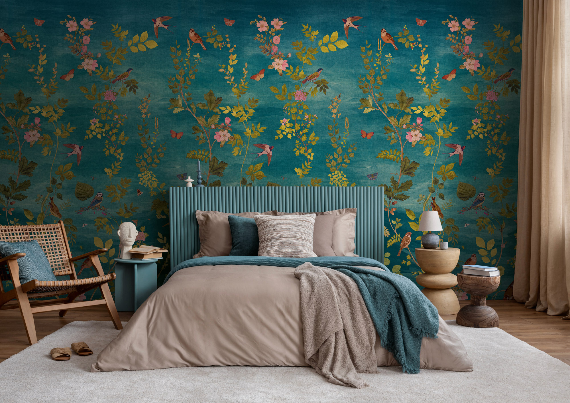 AS Fototapete MS Vibes & Styles Blumen Blau 792163