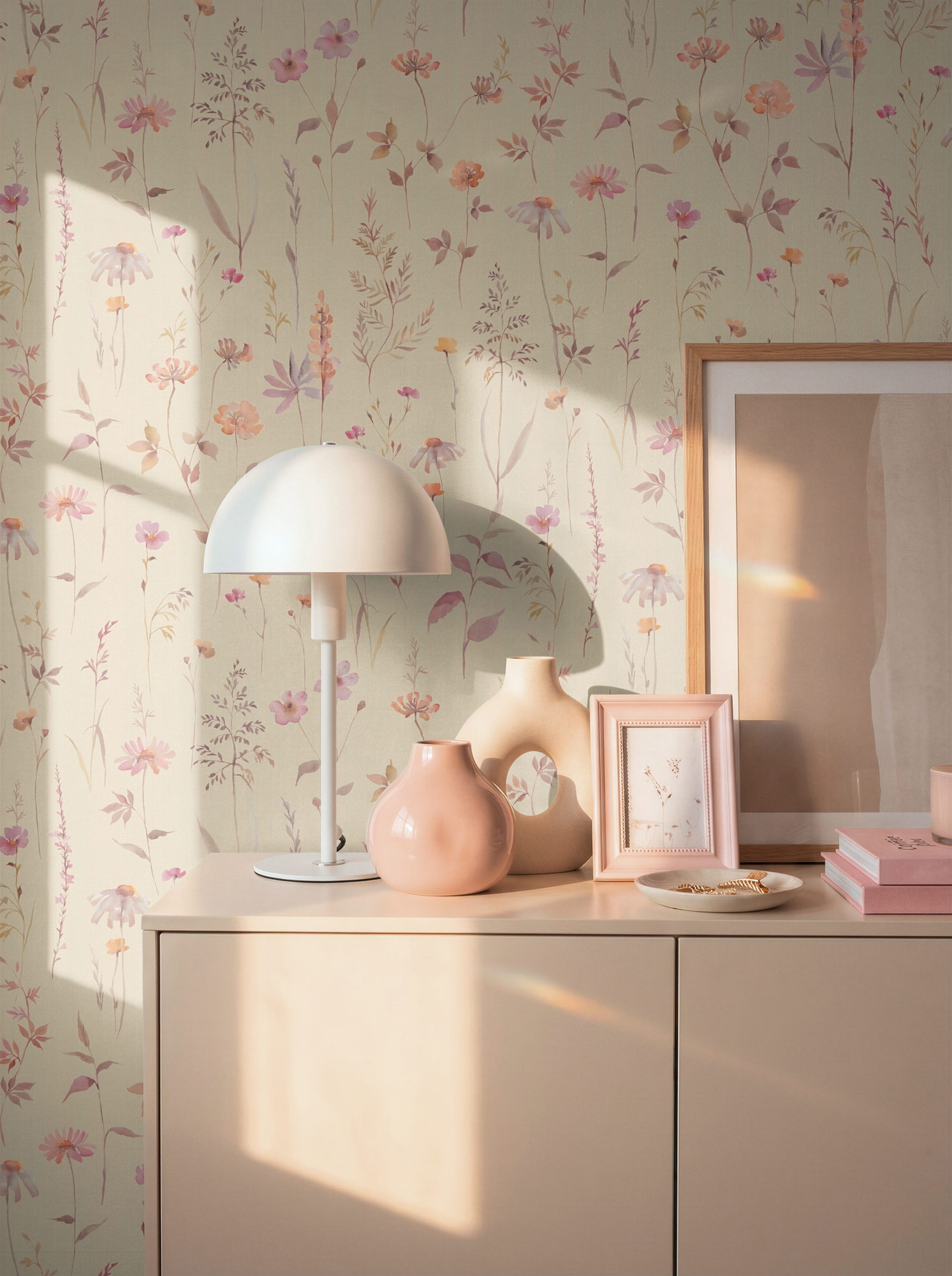 AS Vliestapete Trend Spectrum Blumentapete Beige 792373