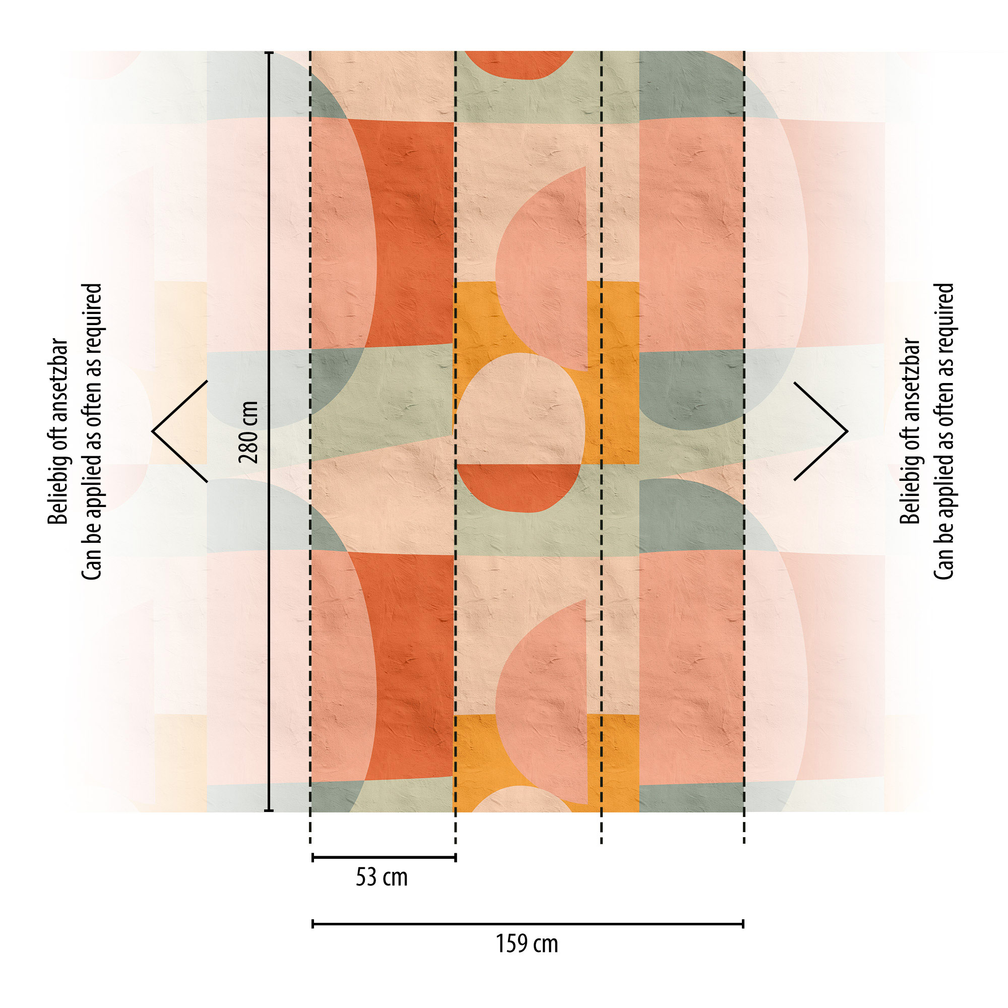 Livingwalls Vliestapete The Wall 3 Formen 398581
