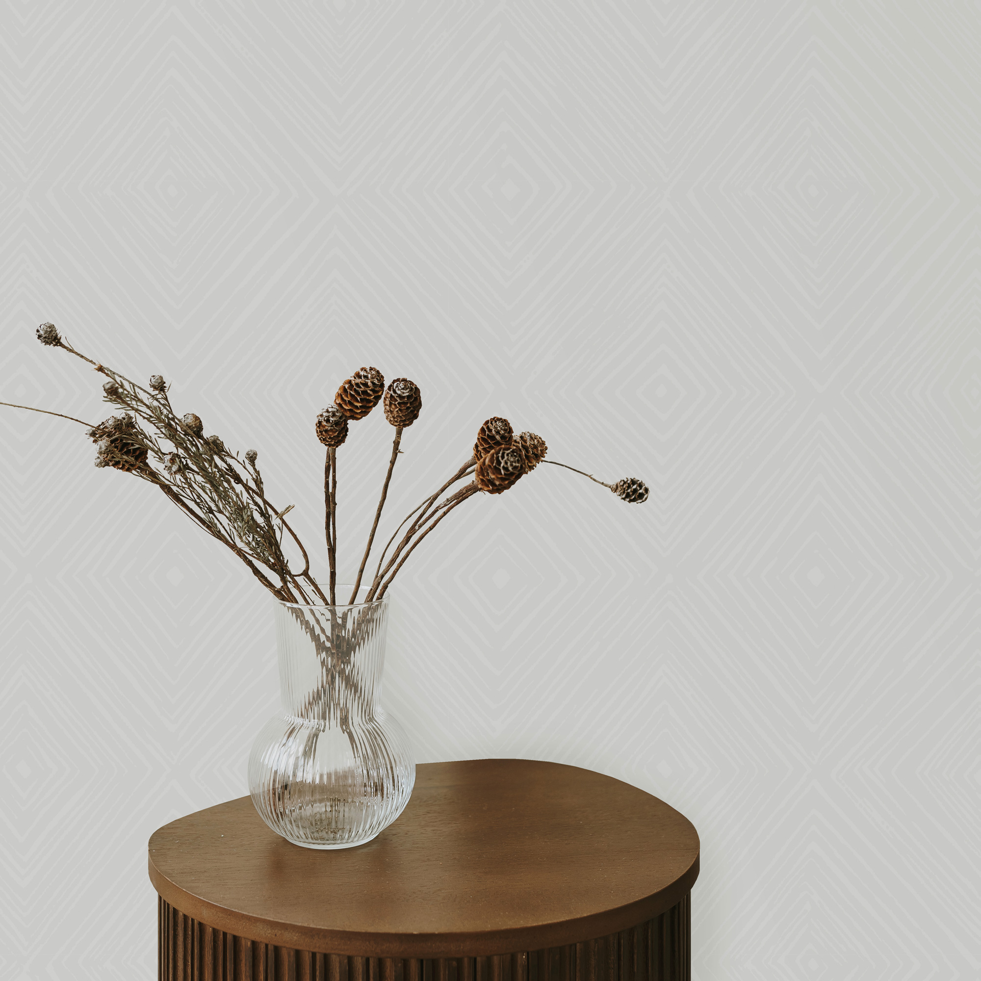 Hohenberger Vliestapete Chalk Diamond Silver 65514