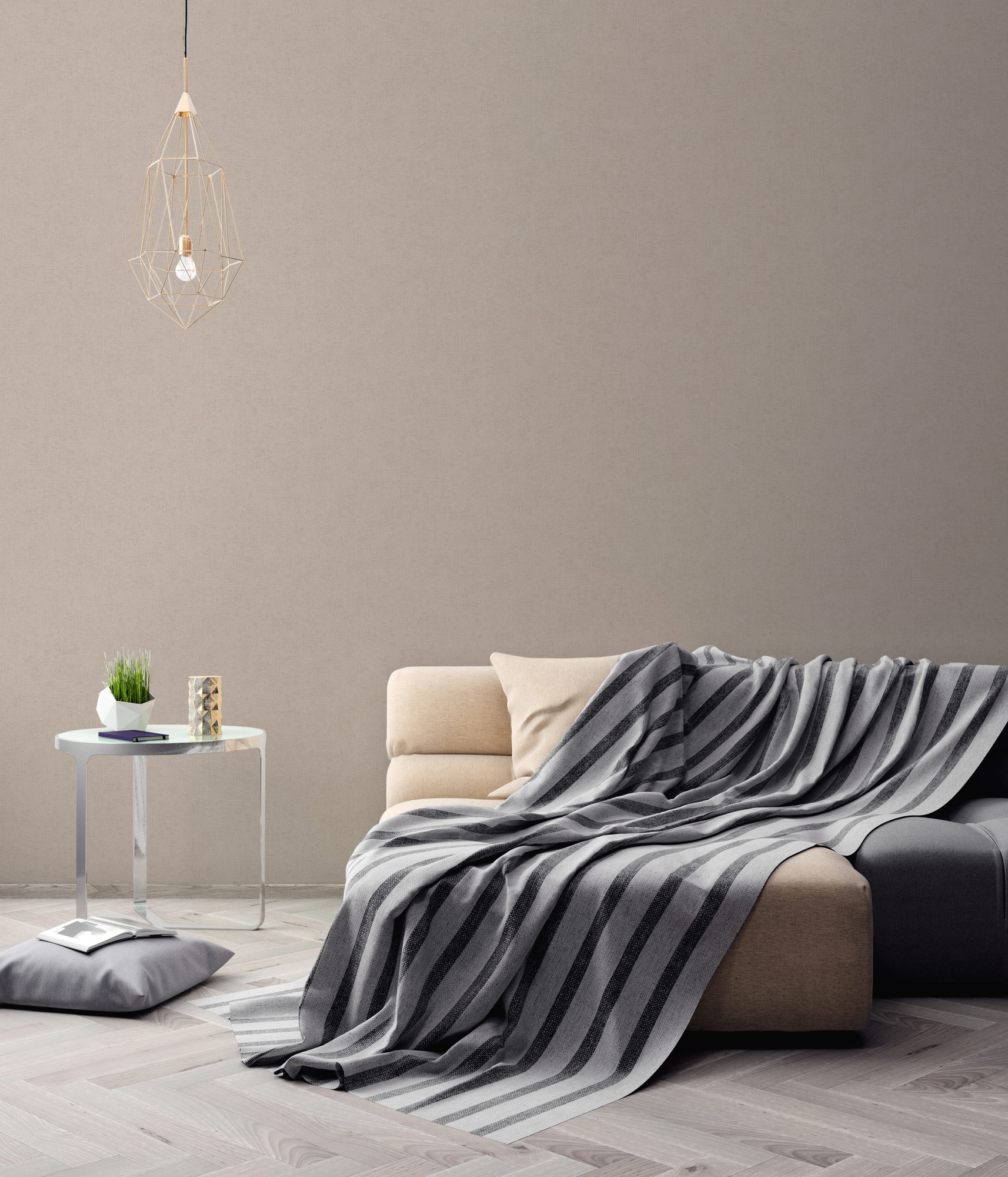 AS Vliestapete Trend Spectrum Unitapete Beige 381976