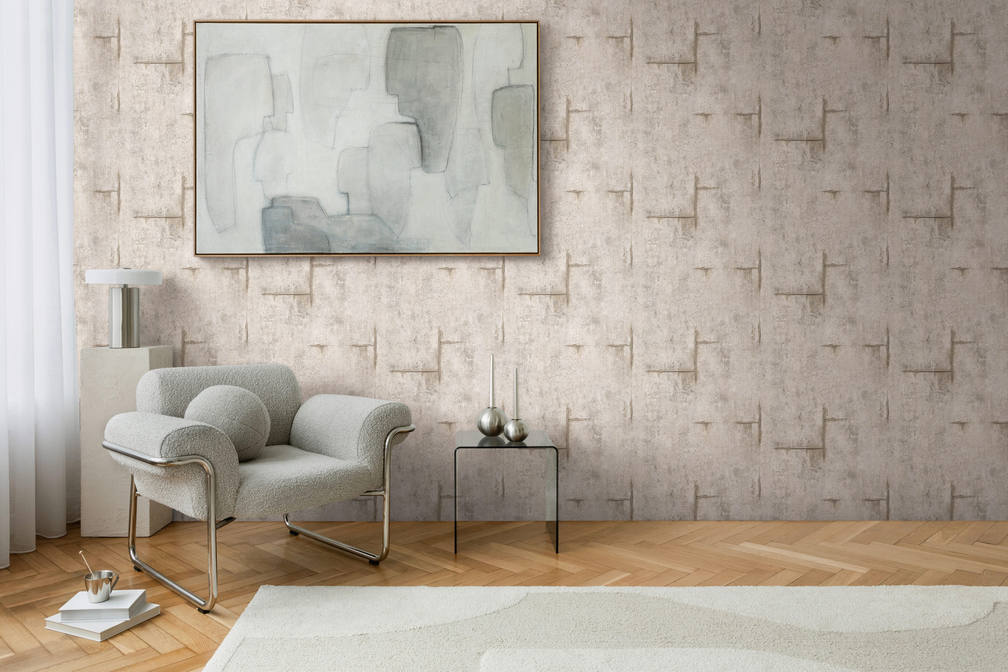 AS Vliestapete CosmoLiving Betonoptik Grau 790853