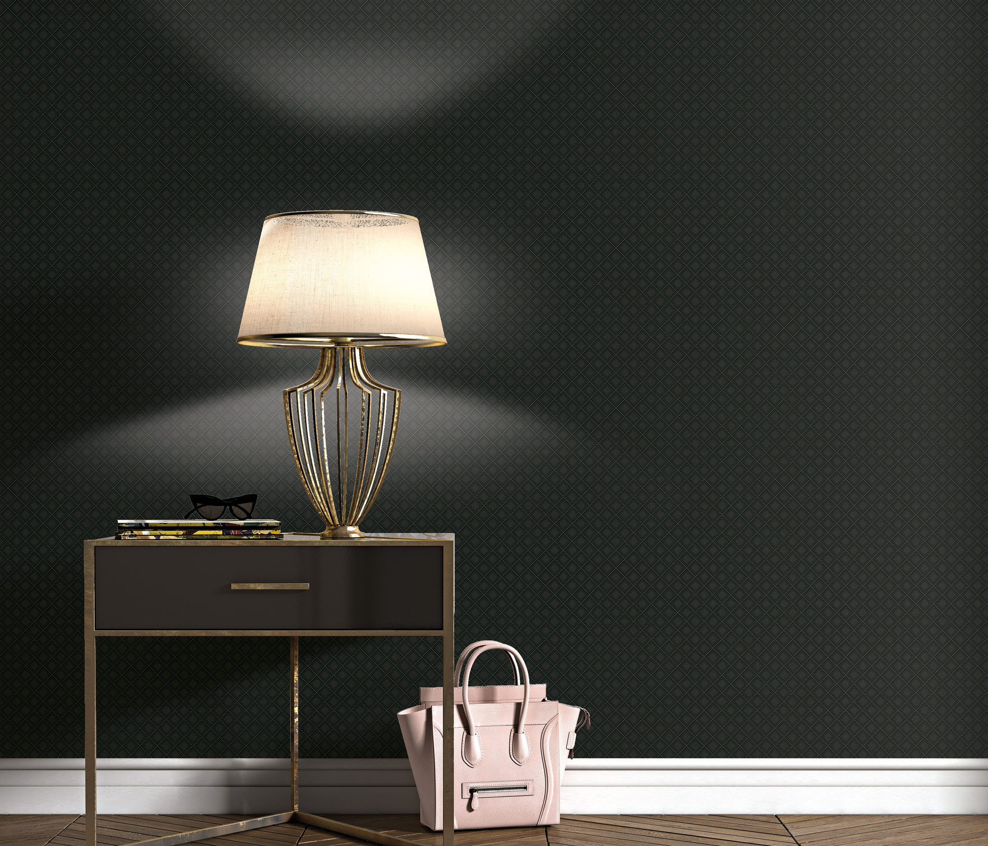 Erismann Vliestapete Versailles schwarz 1028915