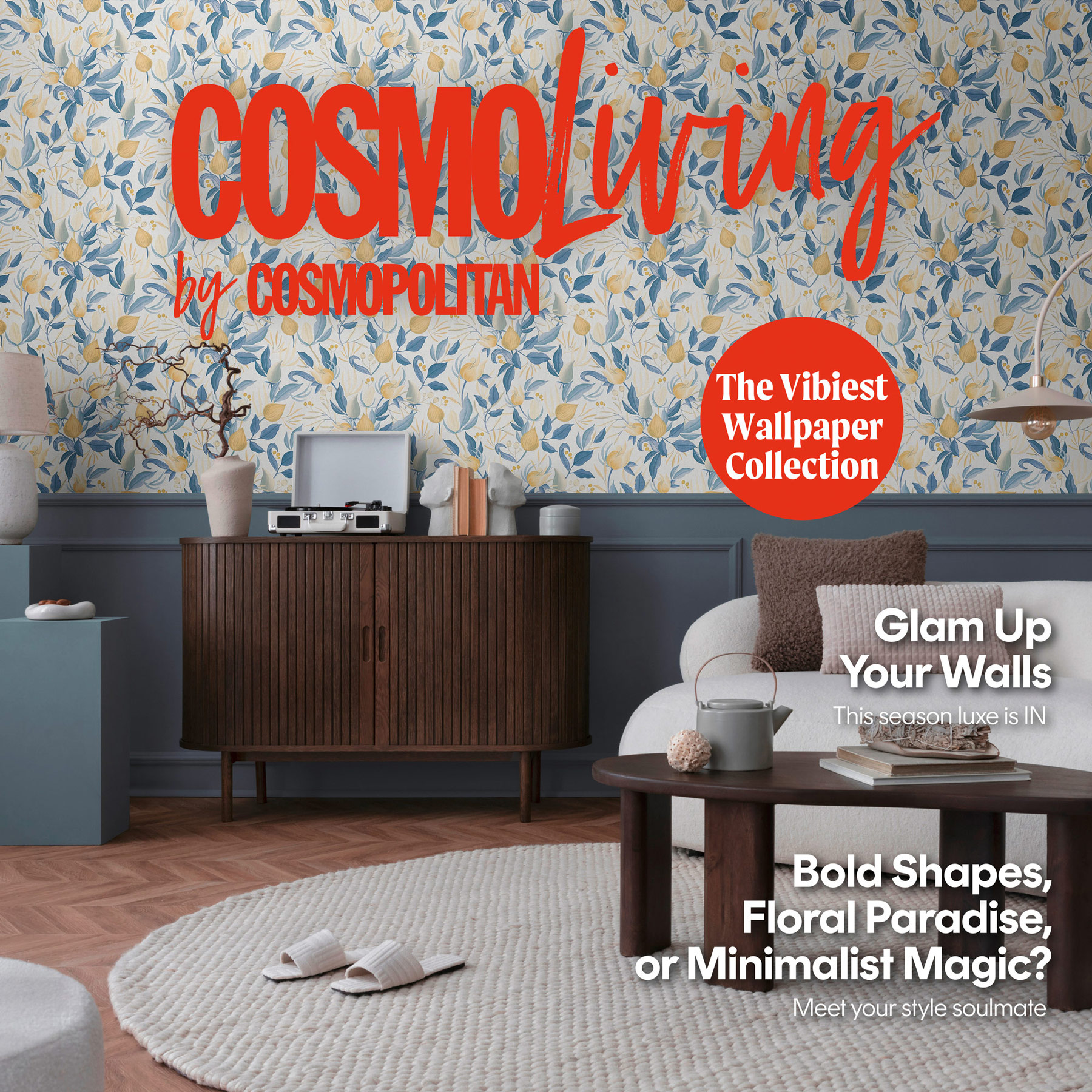 AS Vliestapete CosmoLiving Floral Weiß 790626