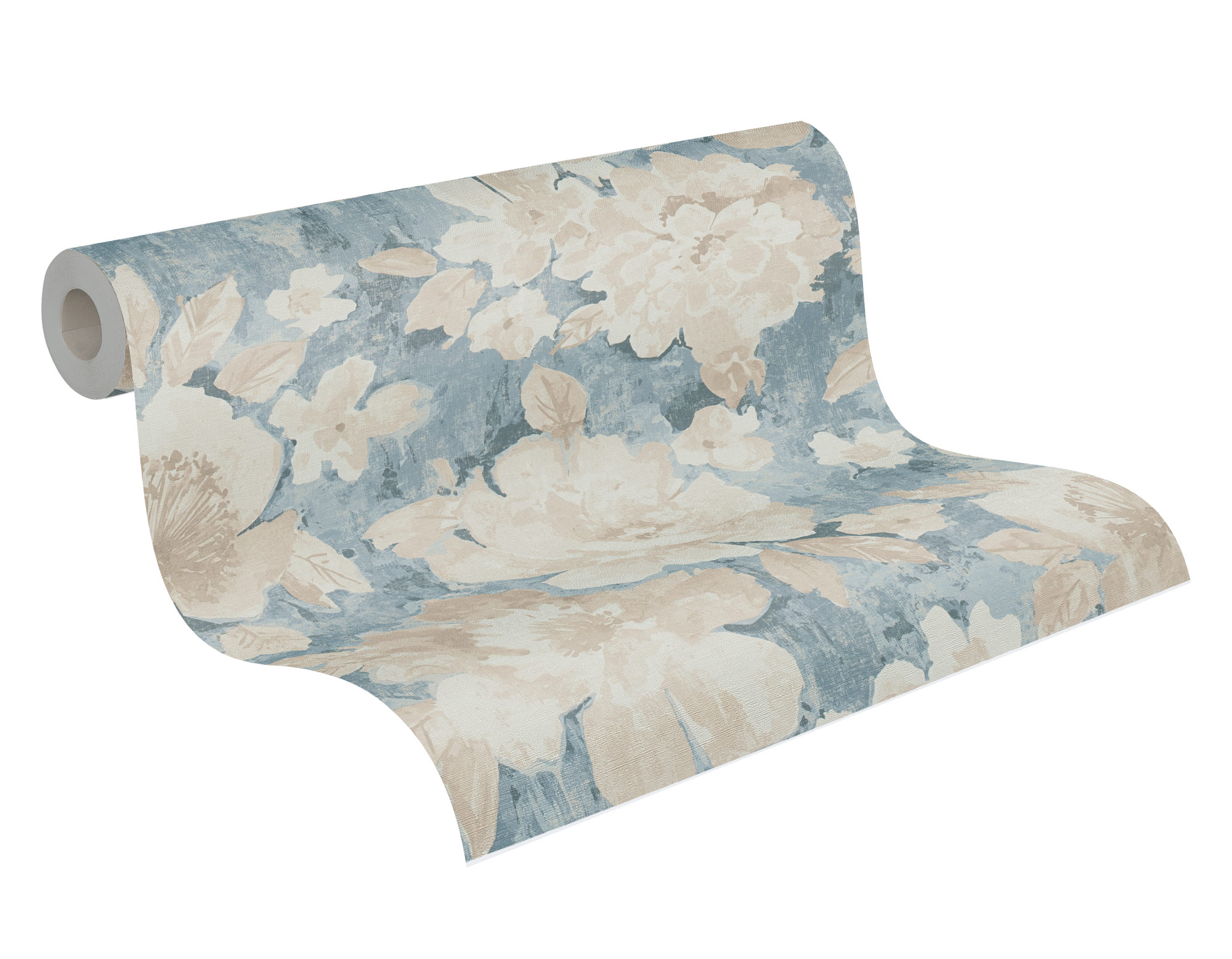 AS Vliestapete Aquarell Dreams Blumentapete blau 396071