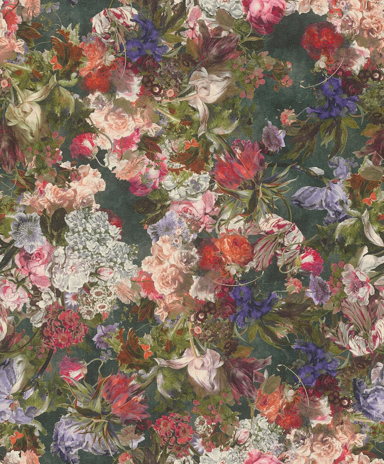 Rasch Vliestapete Passepartout Blumen 605662