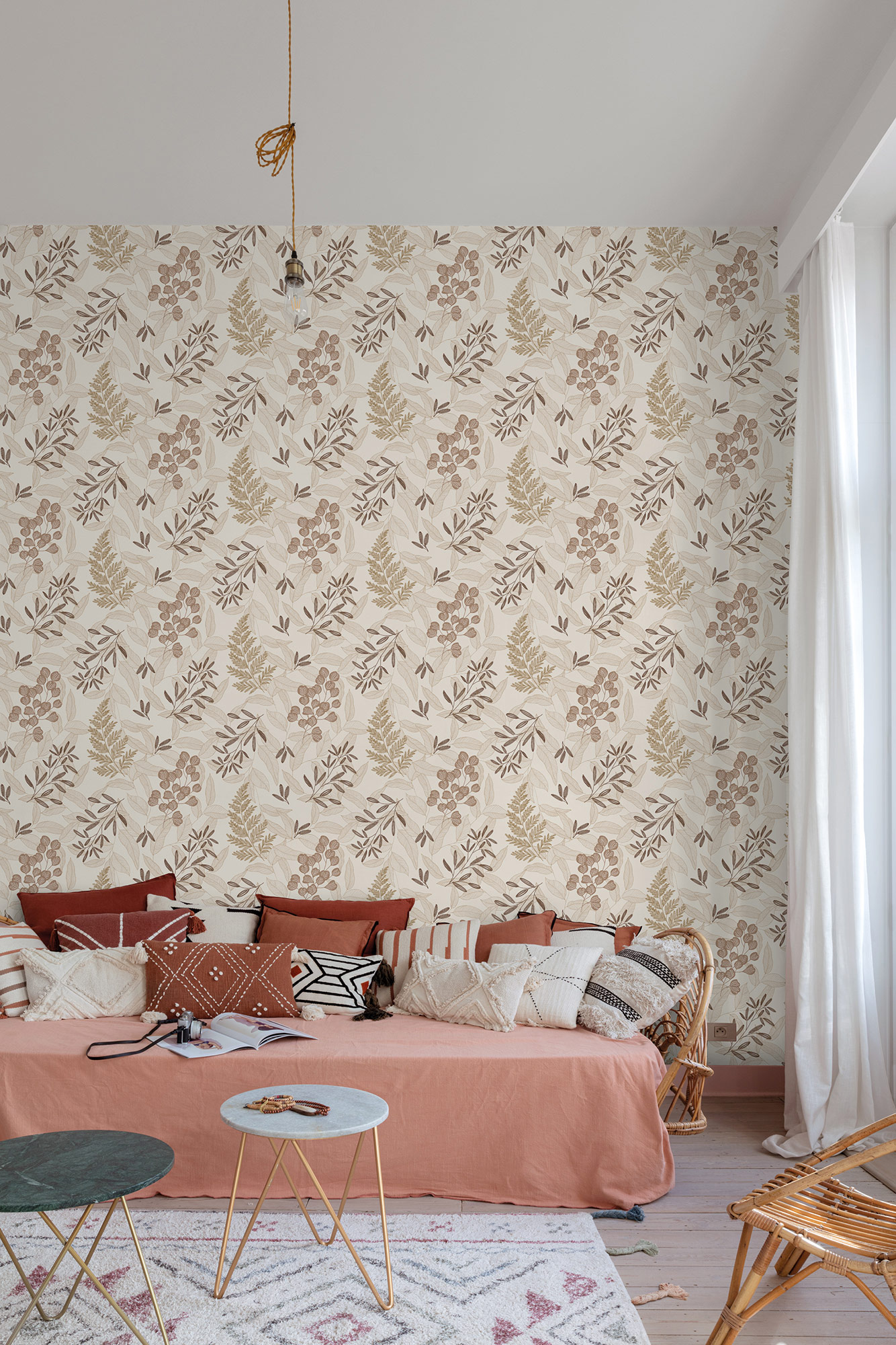 Grandeco Vliestapete Ciara Floral beige-creme A63902