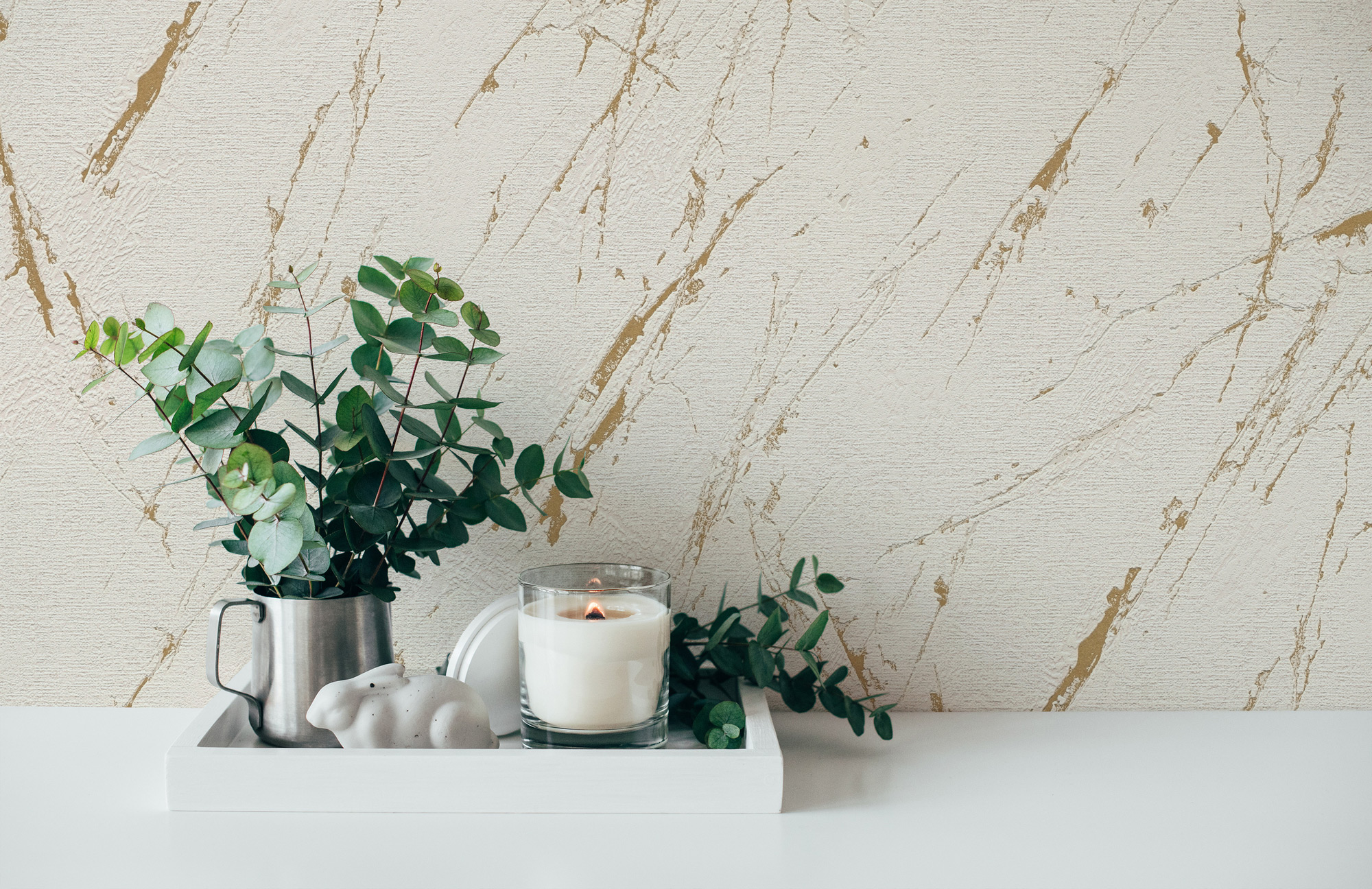 AS Vliestapete Casual Living Beige Marmoroptik 393364