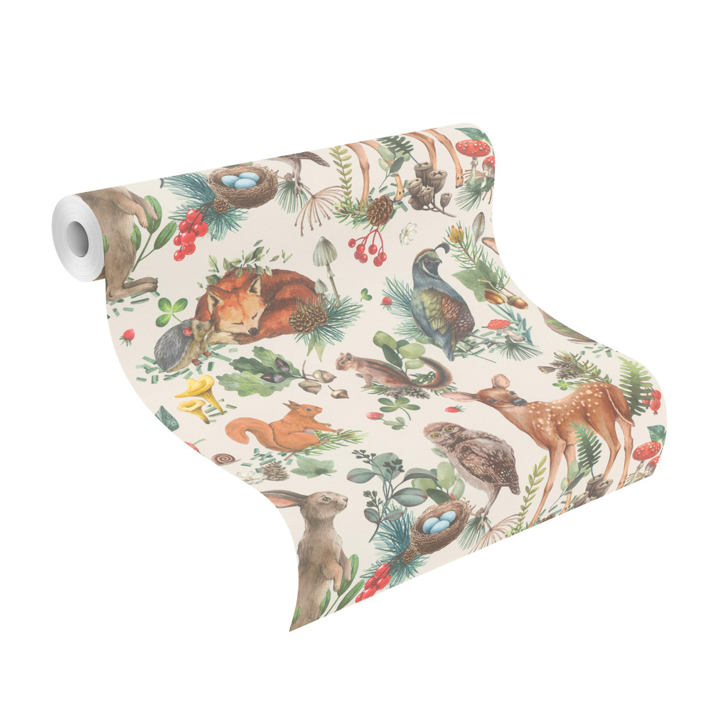 Rasch Vliestapete Kids World Tiere Wald 300321