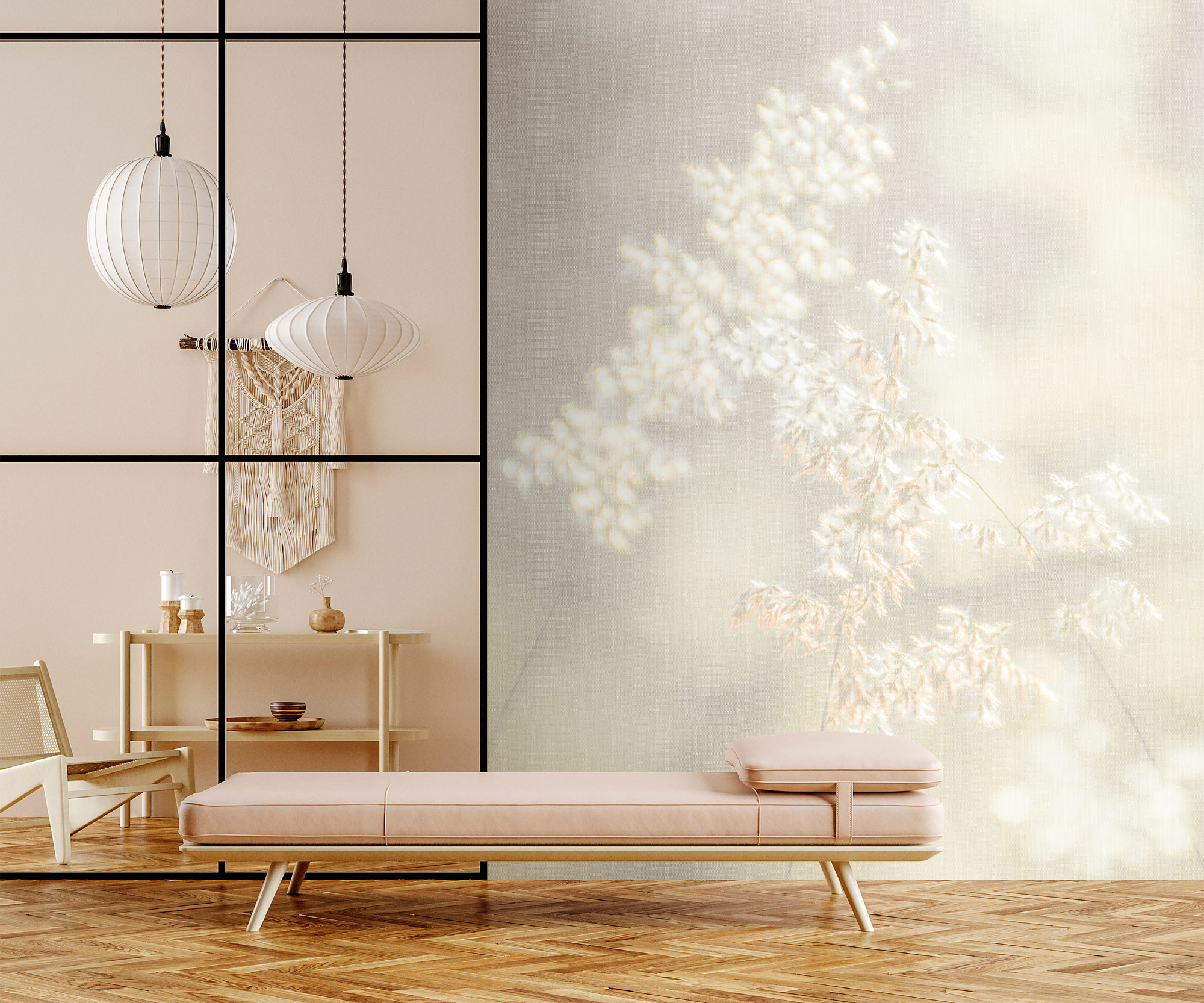 AS Fototapete Walls by Patel 5 Blüten Grau DD134717