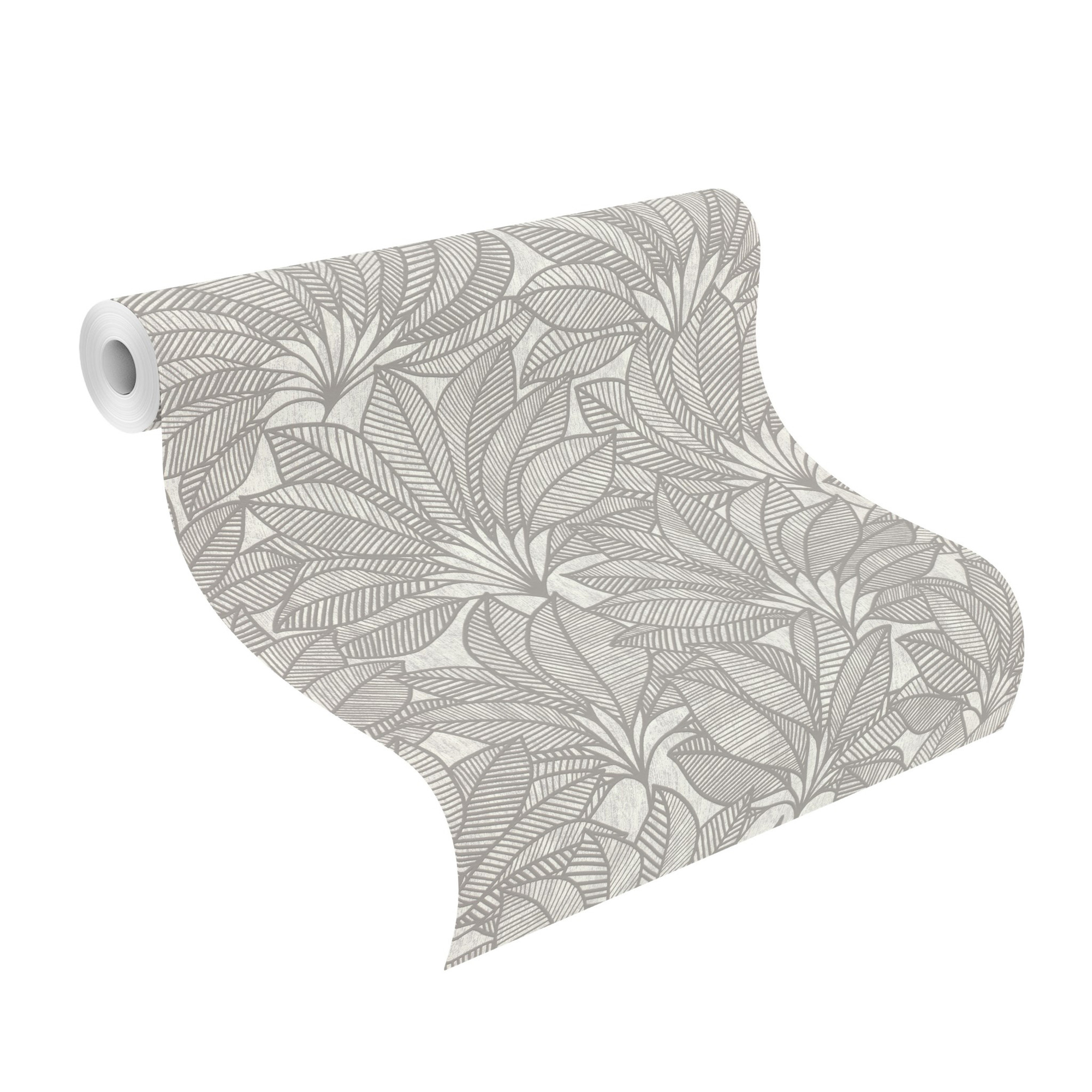 Rasch Vliestapete Deco Style Grau-Hellgrau 542646