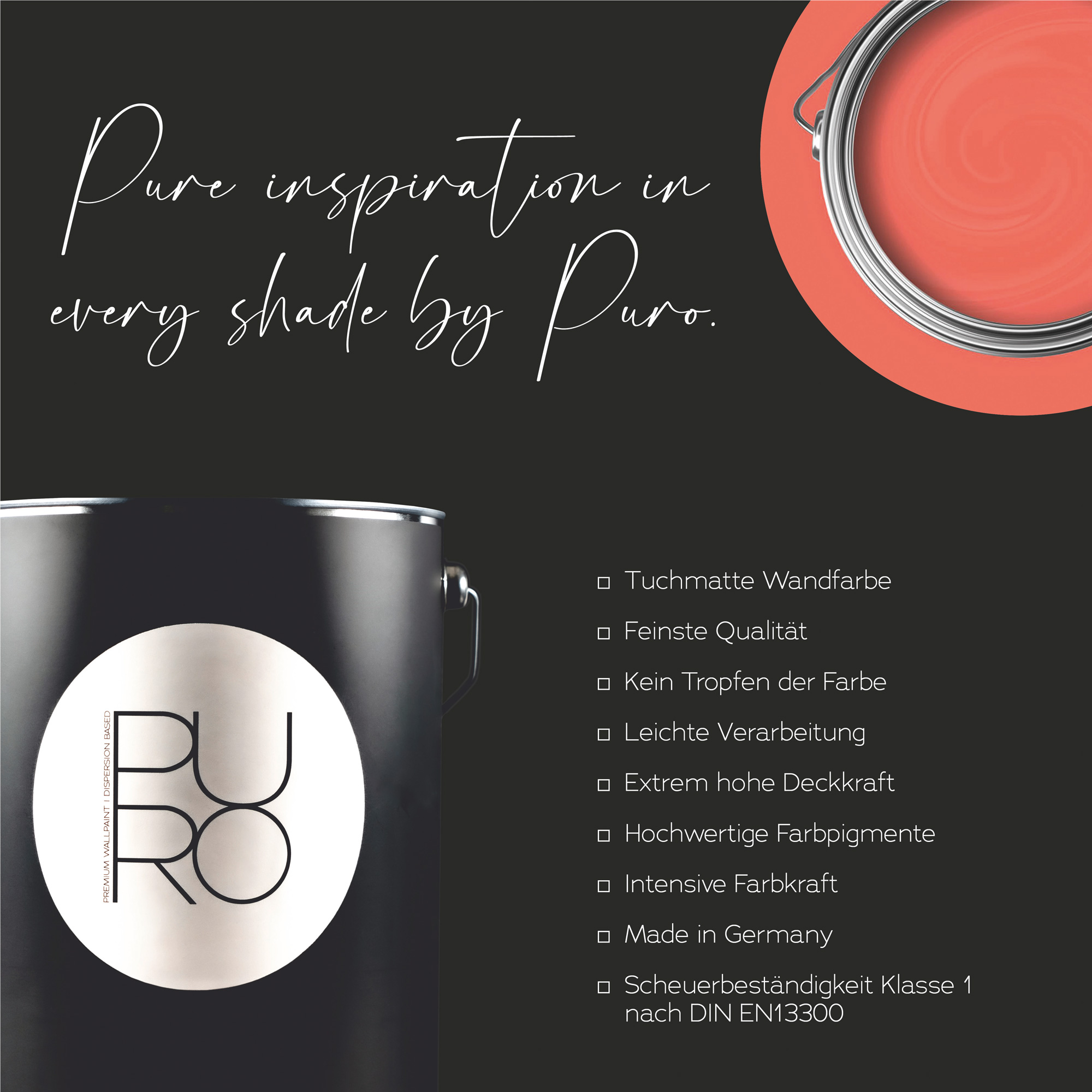 AS Premium Innenwandfarbe Puro c2029 peachy pink 1 L