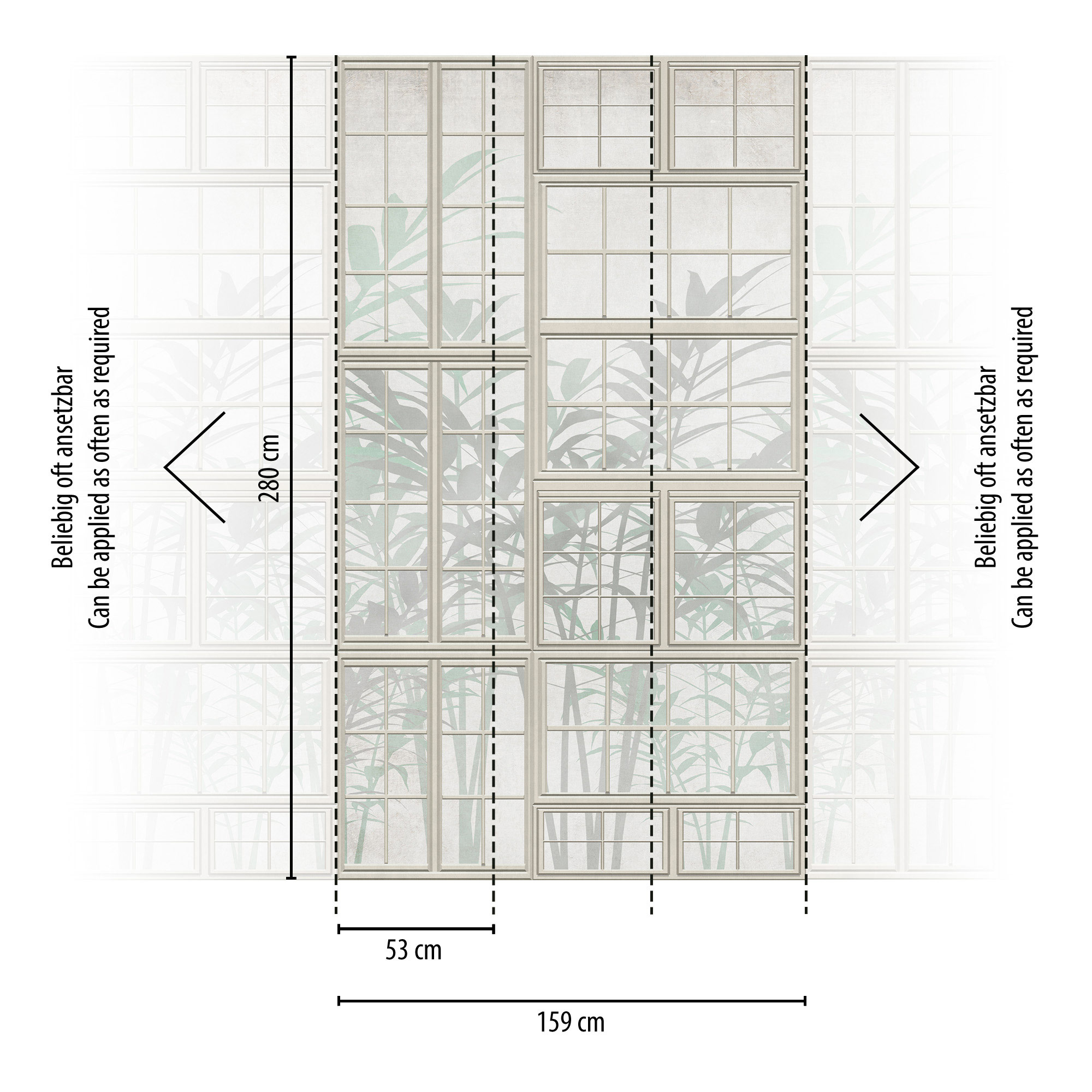 Livingwalls Vliestapete The Wall 3 Fenster 398451