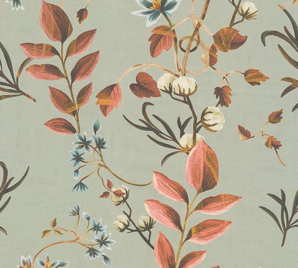 AS Vliestapete Anna d'Andrea Floral Grau 782122 AS Vliestapete Anna d'Andrea Floral Grau 782122