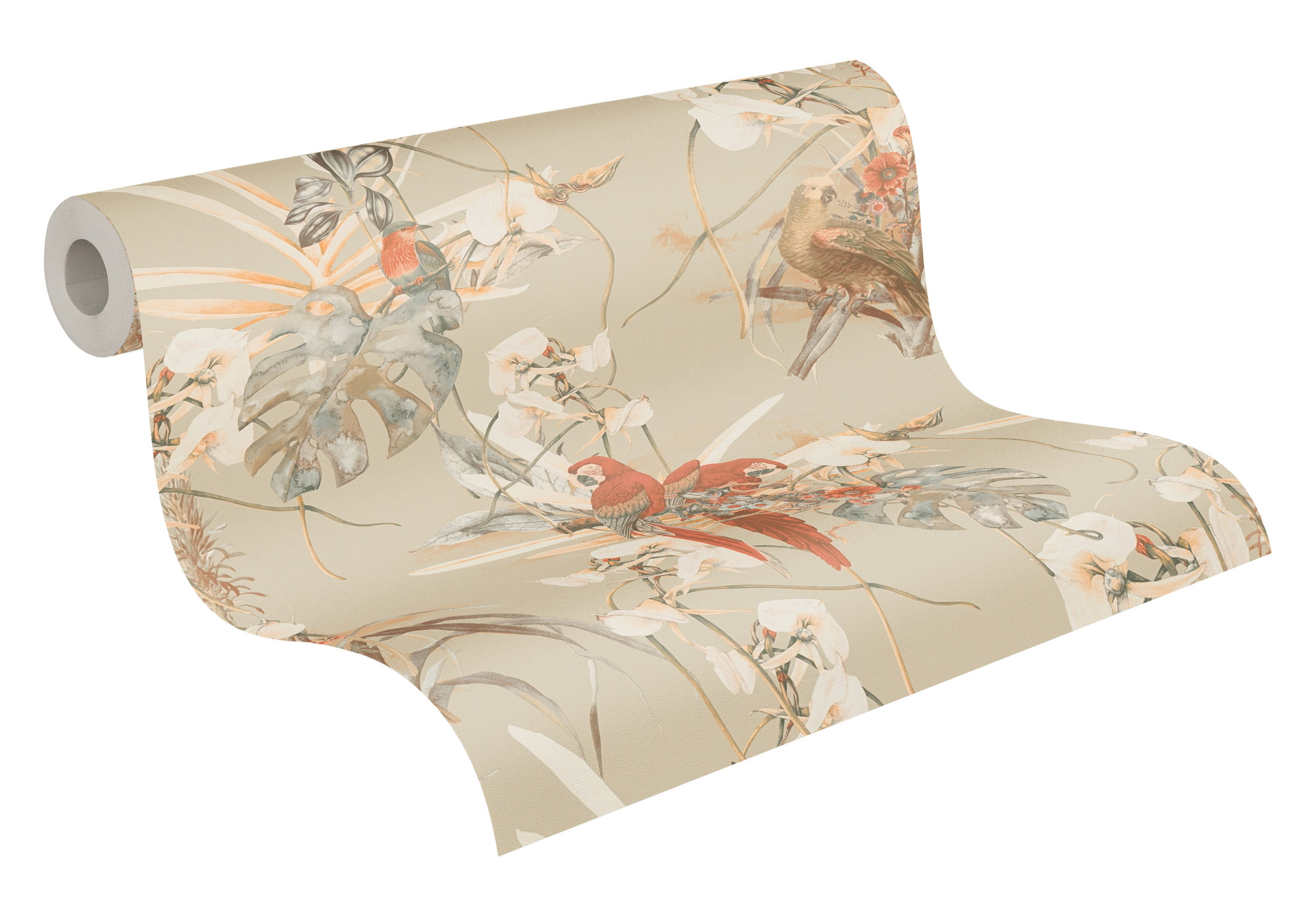 AS Vliestapete PintWalls Florale Tapete Orange 387252