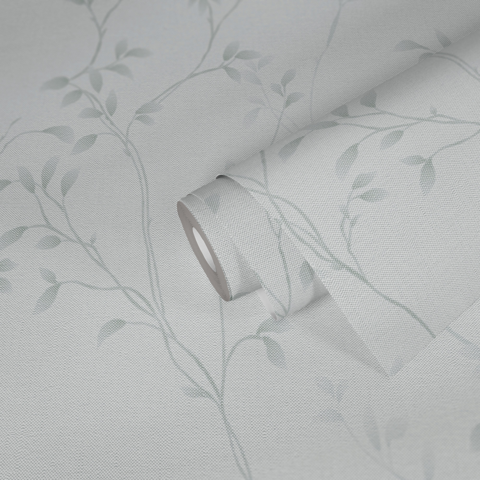 AS Vliestapete Pure Elegance Blätterranke Weiß 397673