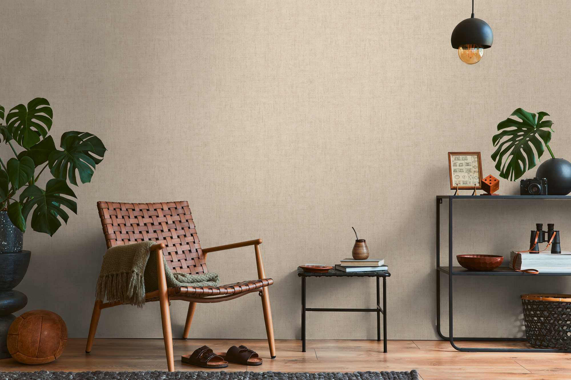 AS Vliestapete History of Art 2 Struktur Beige 790452