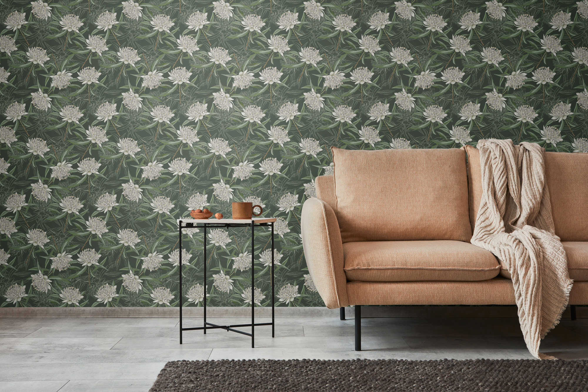 Livingwalls Vliestapete Drawn Into Nature Floral 394321