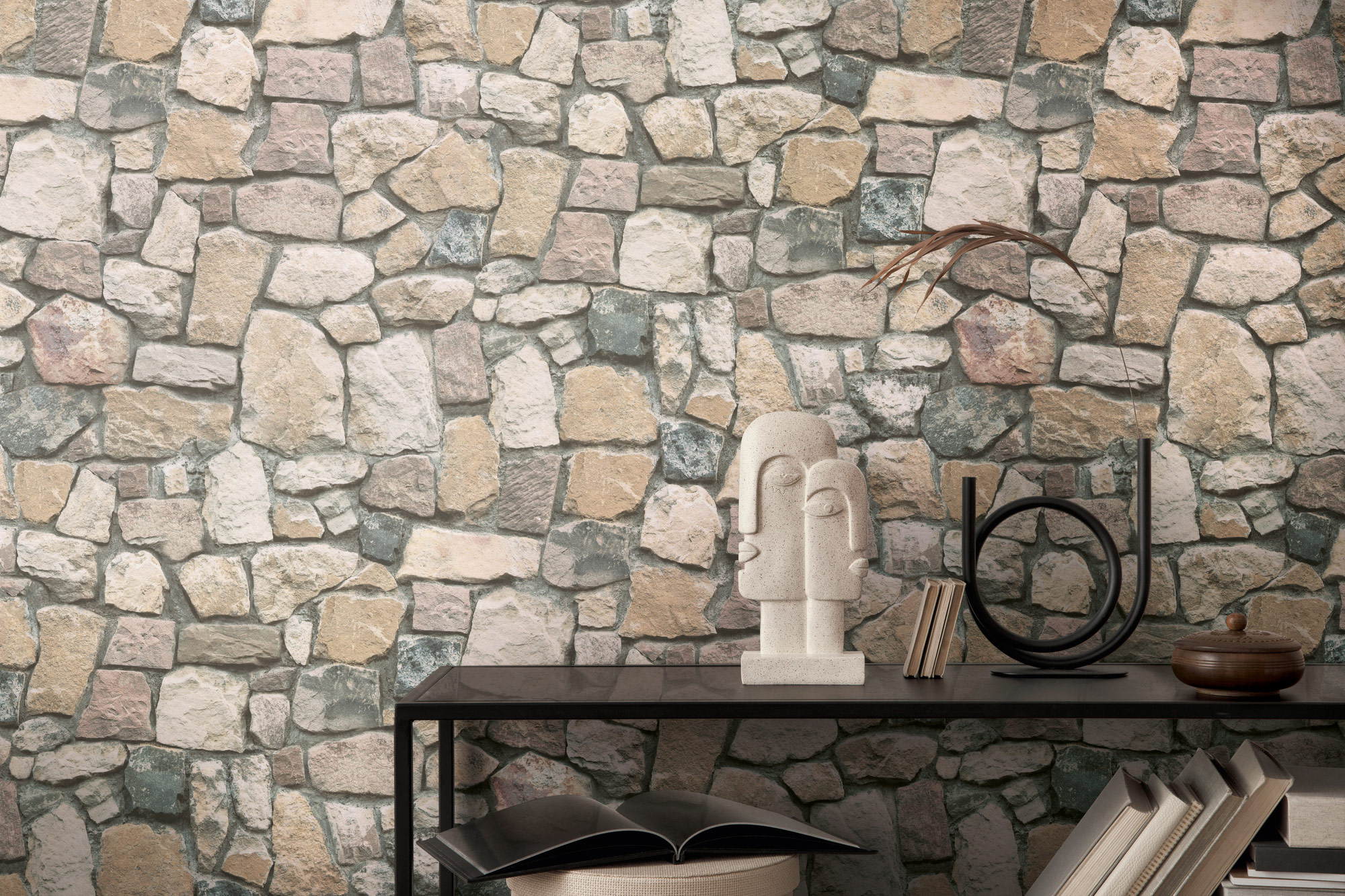 AS Tapete Il Decoro Steinoptik Naturstein Braun 692412