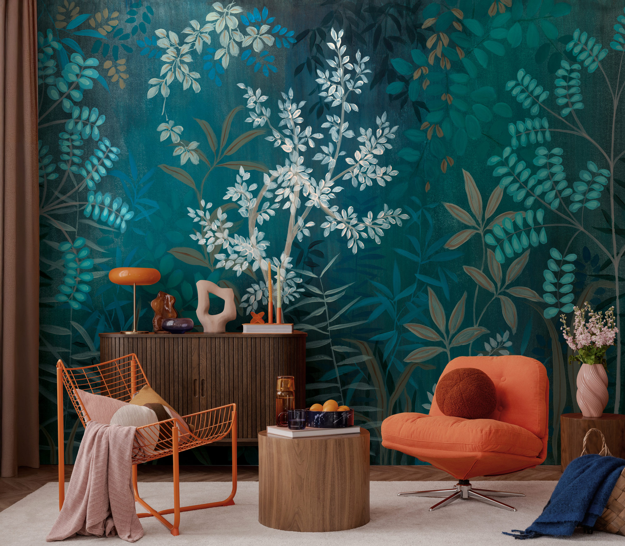 AS Fototapete The Wall 4 Tropisch Blau 396141