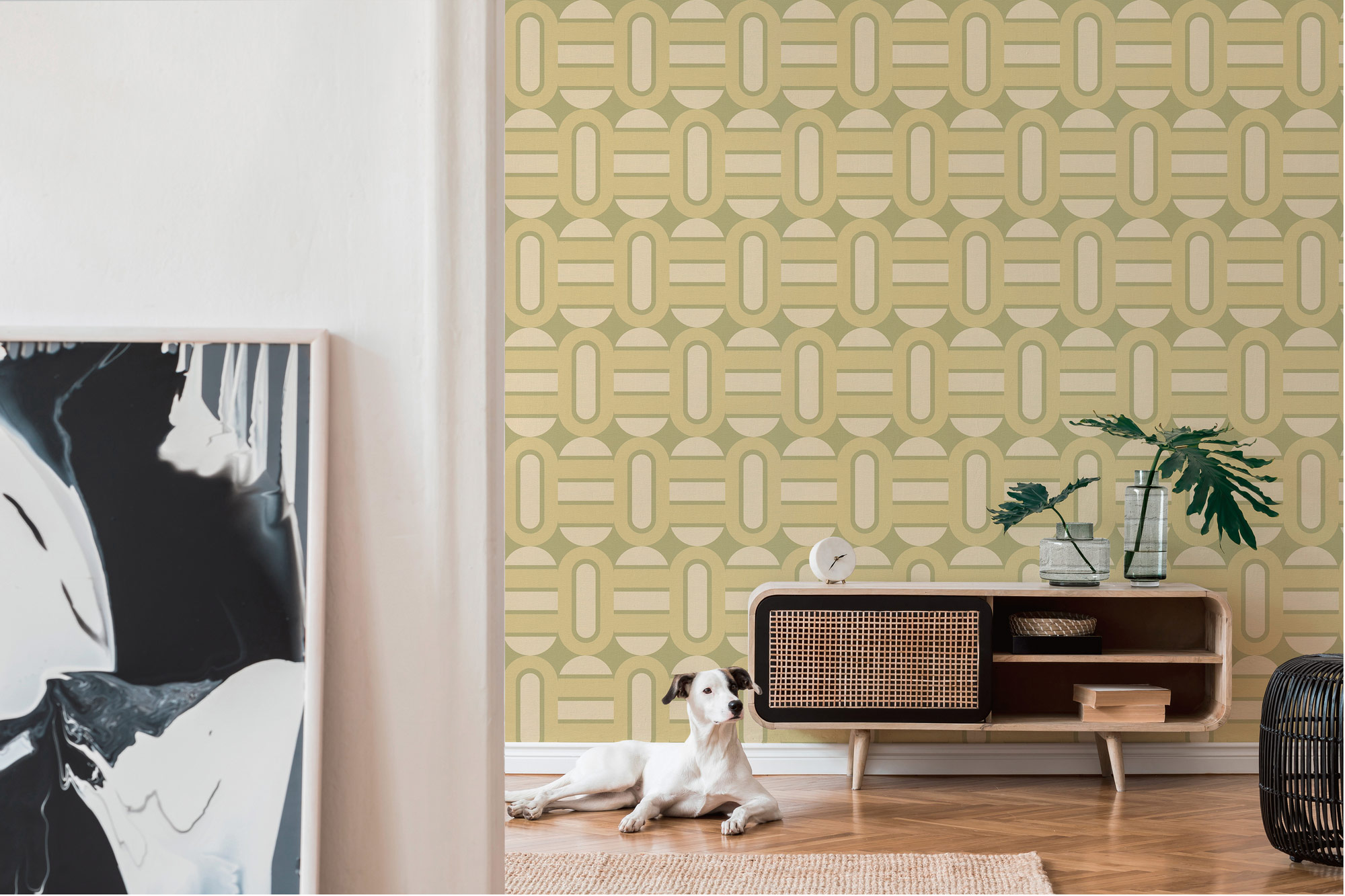 AS Creation Vliestapete Retro Chic Grün 395361