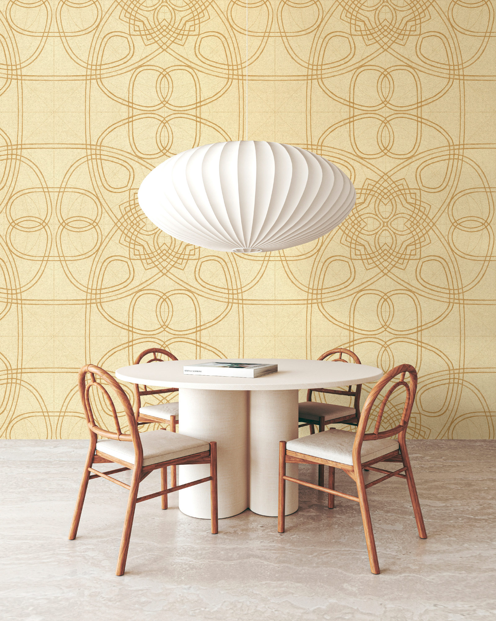 AS Fototapete Walls by Patel 5 Linien Gelb DD134471