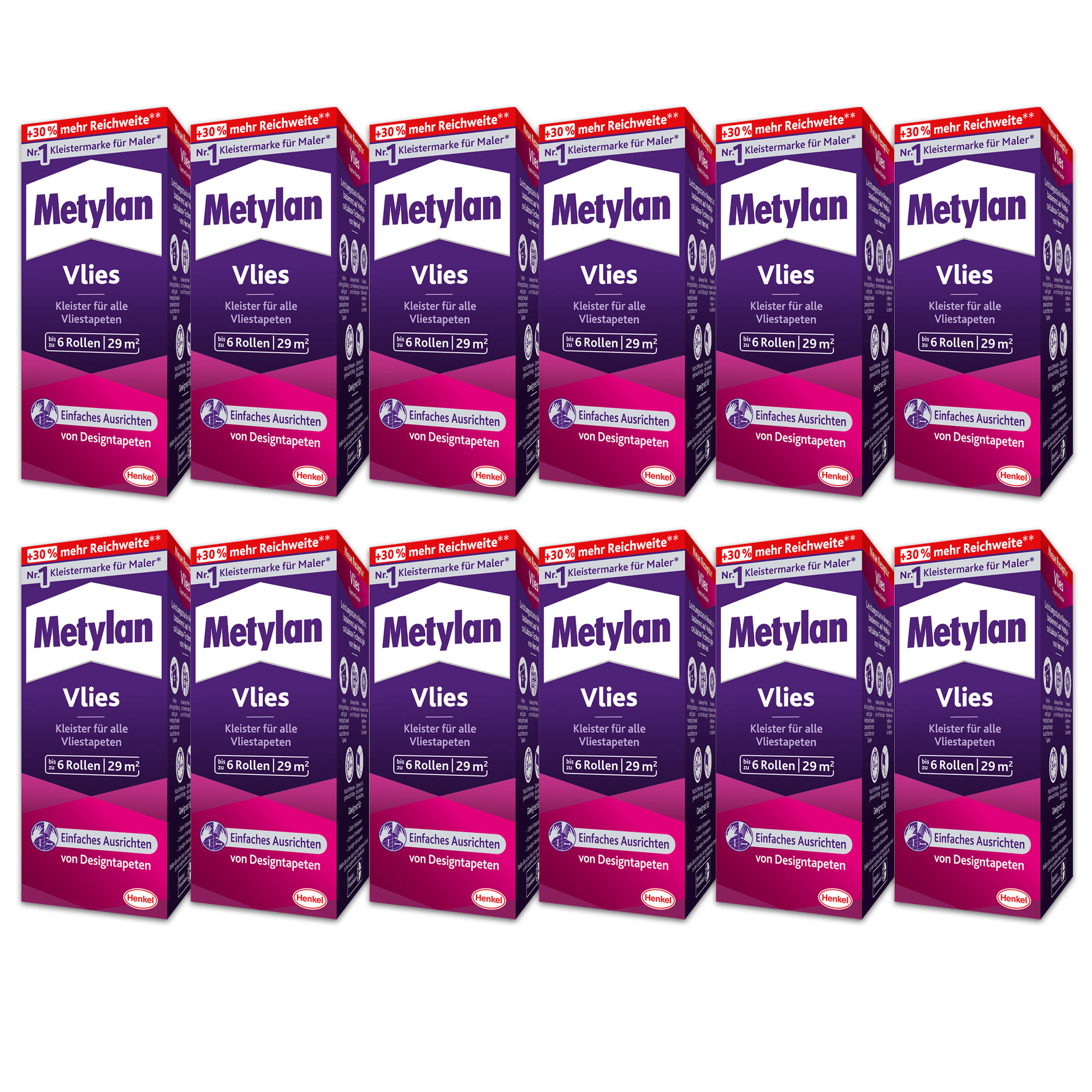 Metylan Vliestapetenkleister | 12 x 180 g Metylan Vliestapetenkleister | 12 x 180 g