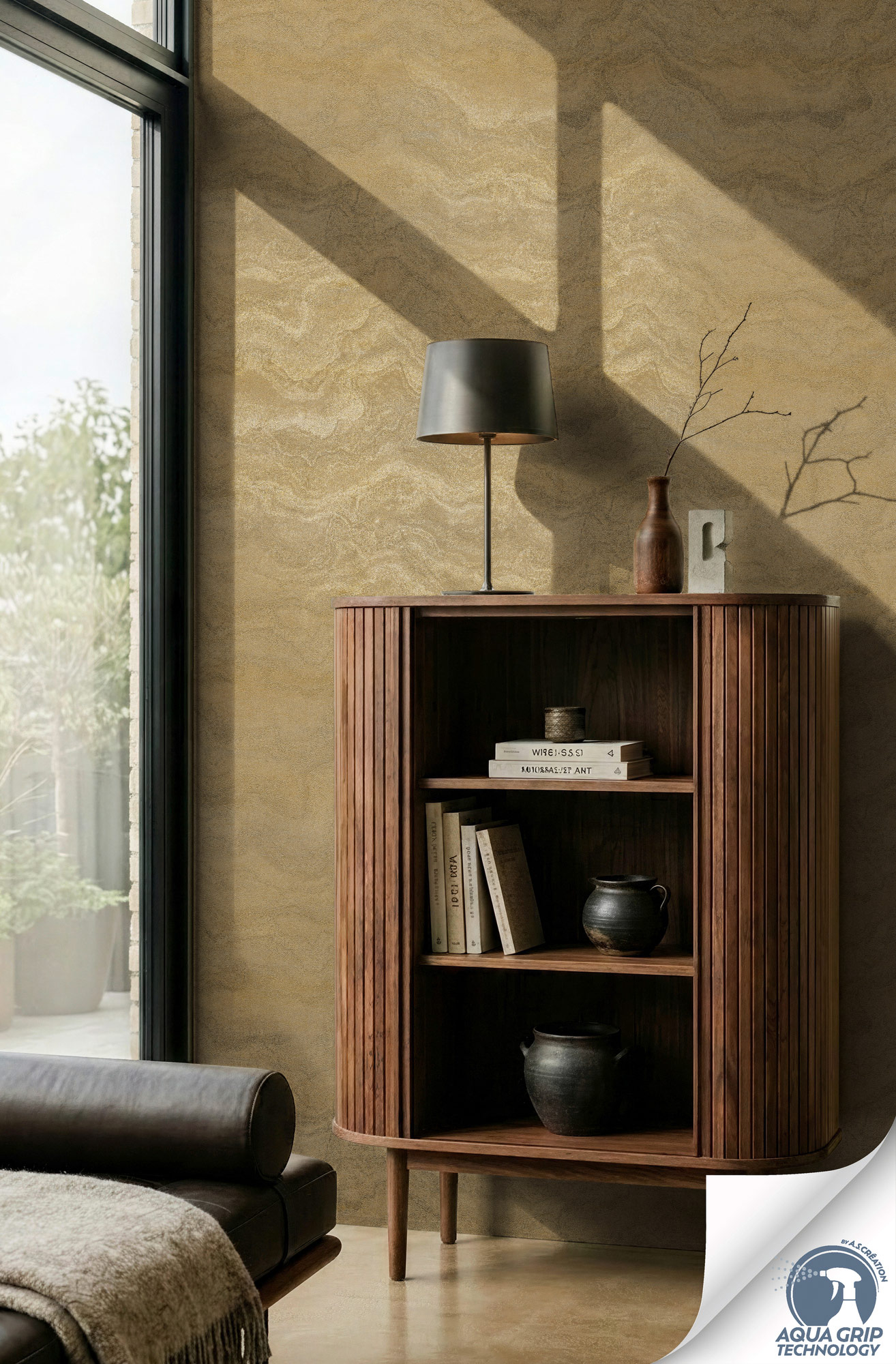 AS Vliestapete Cosiness Designdrop 2 Marmor Gold 793161