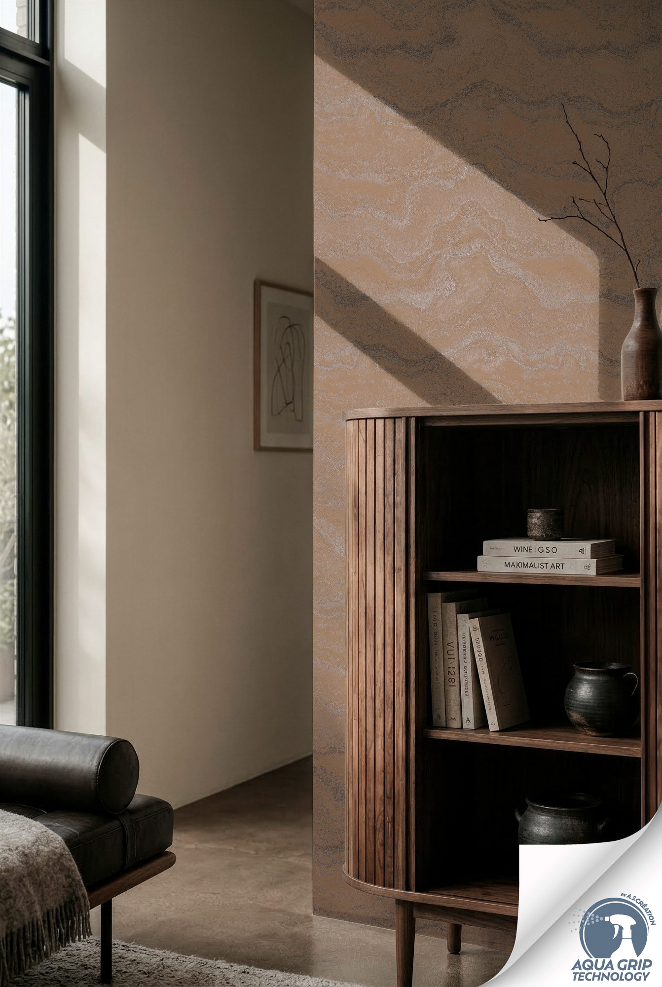 AS Vliestapete Cosiness Designdrop 2 Marmor Braun 793162